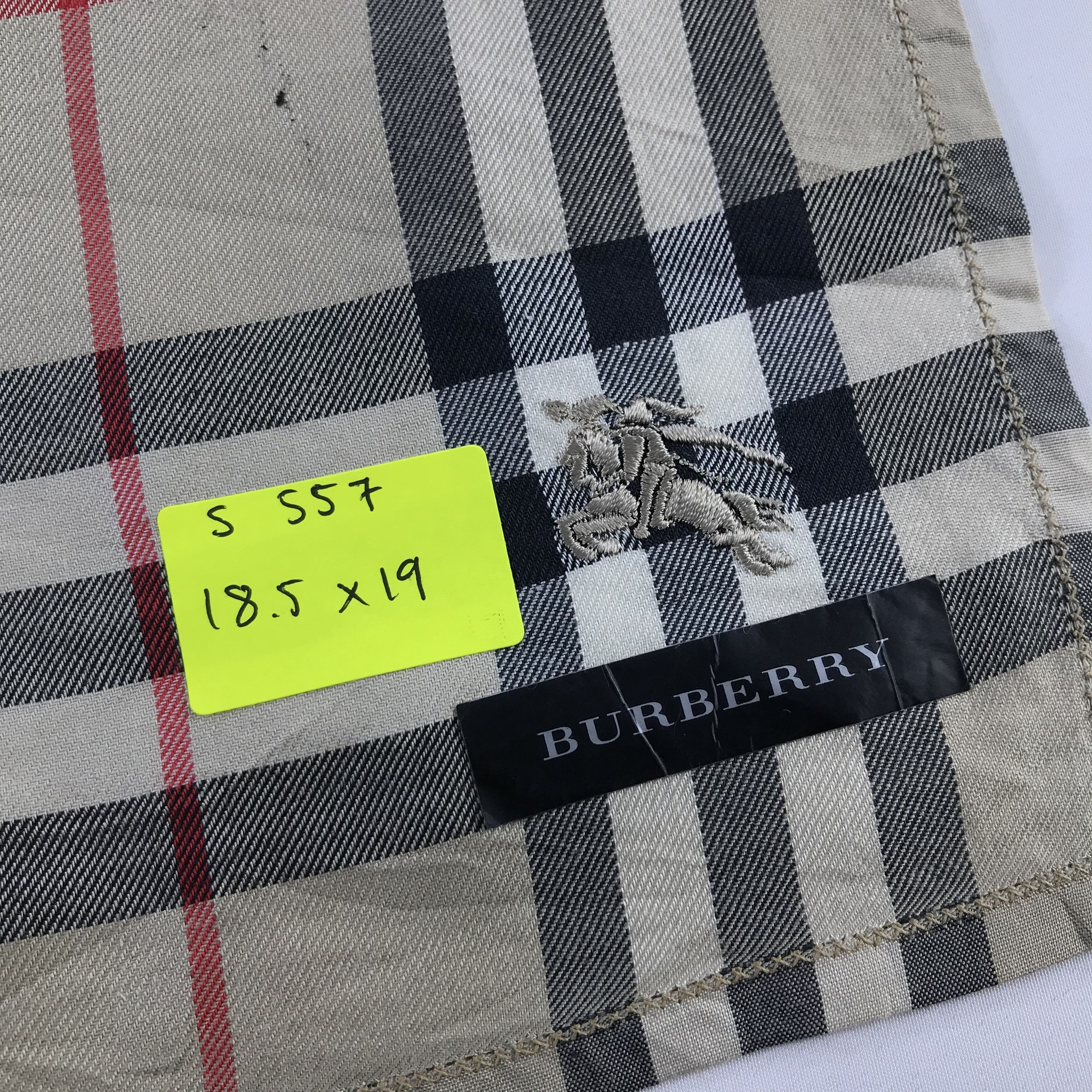 Burberry × Vintage Burberry Bandana / Handkerchief / Neckerchief - S557 Size ONE SIZE - 5 Thumbnail