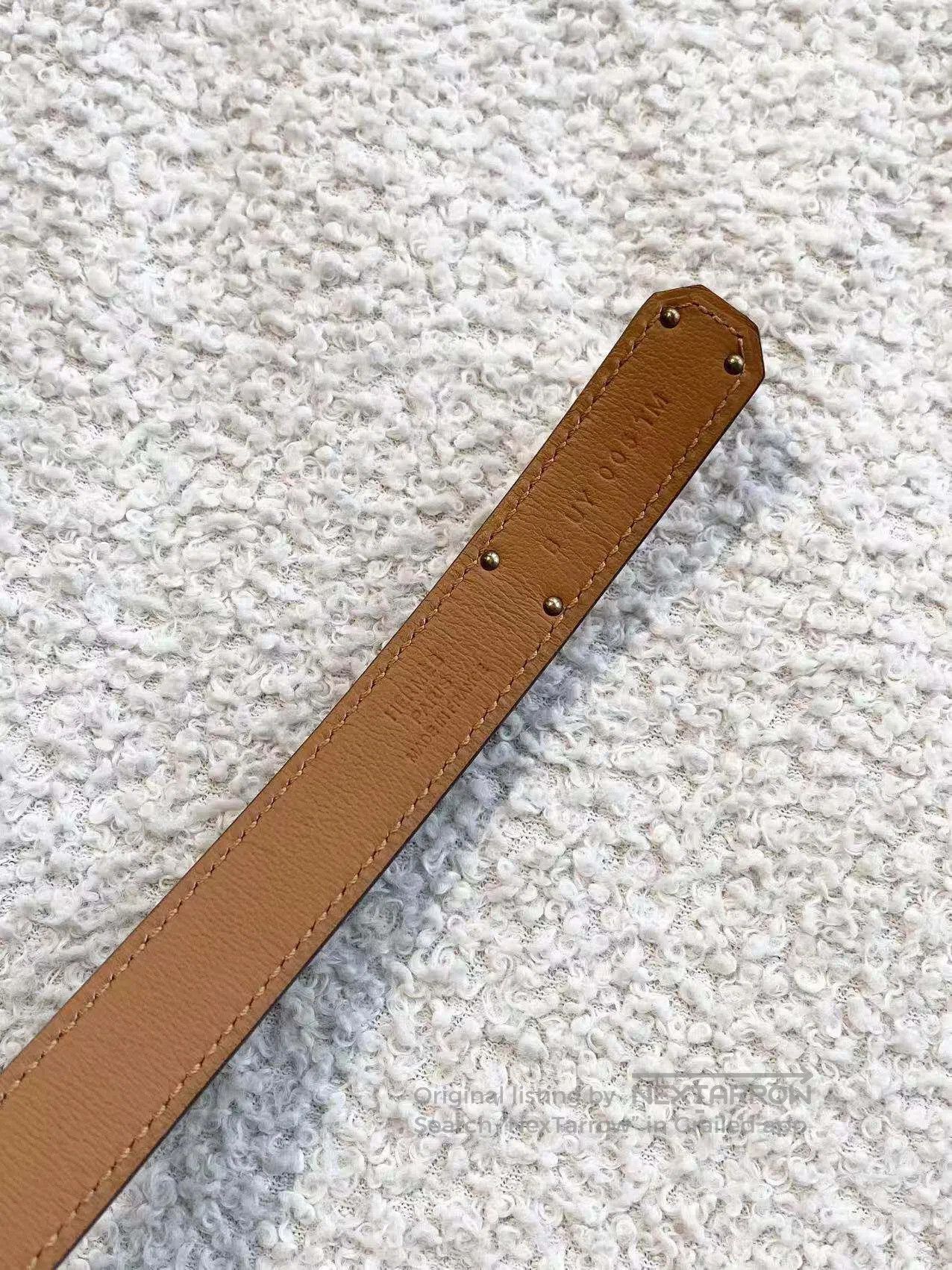 Hermes Hermes Golden brown kelly buckled the belt| Size ONE SIZE - 6 Thumbnail