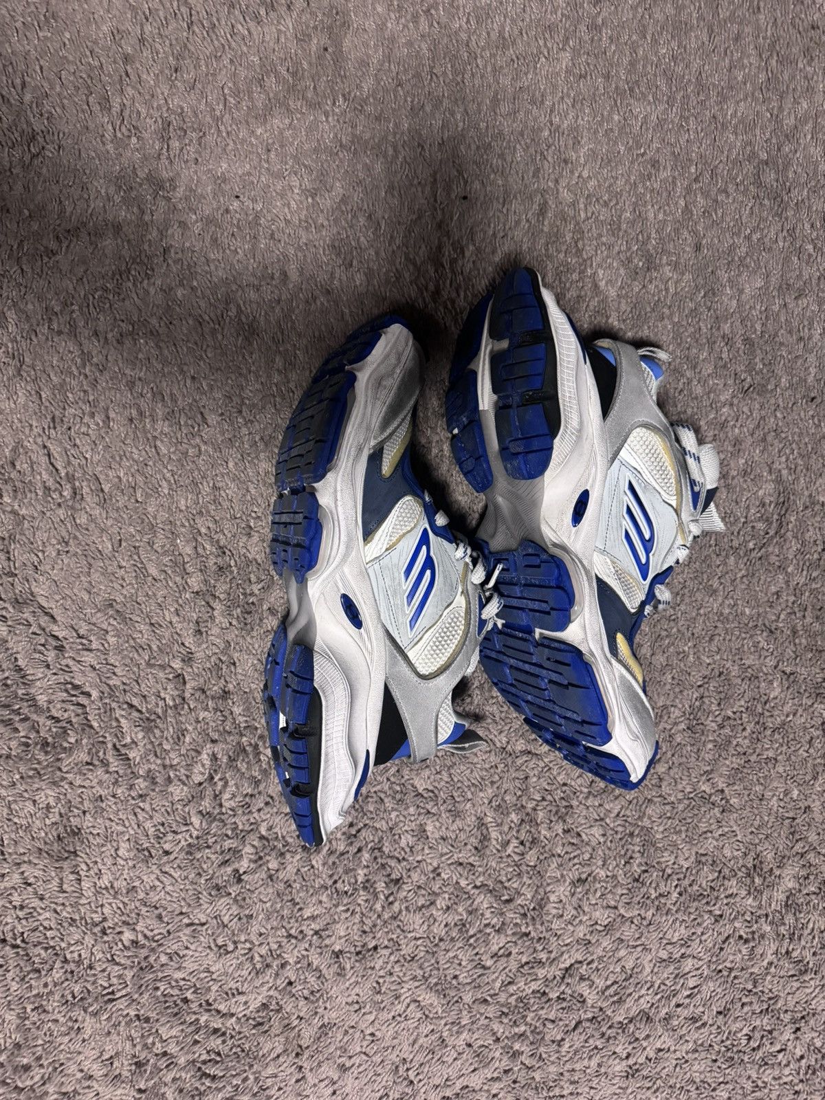 Balenciaga Balenciaga Cargo Sneakers gray and blue Size US 10.5 / EU 43-44 - 3 Thumbnail