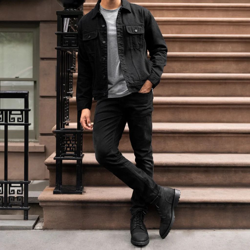 Thursday Boot Company Thursday Boots Denim Trucker Jacket Pitch Black Size US L / EU 52-54 / 3 - 8 Thumbnail