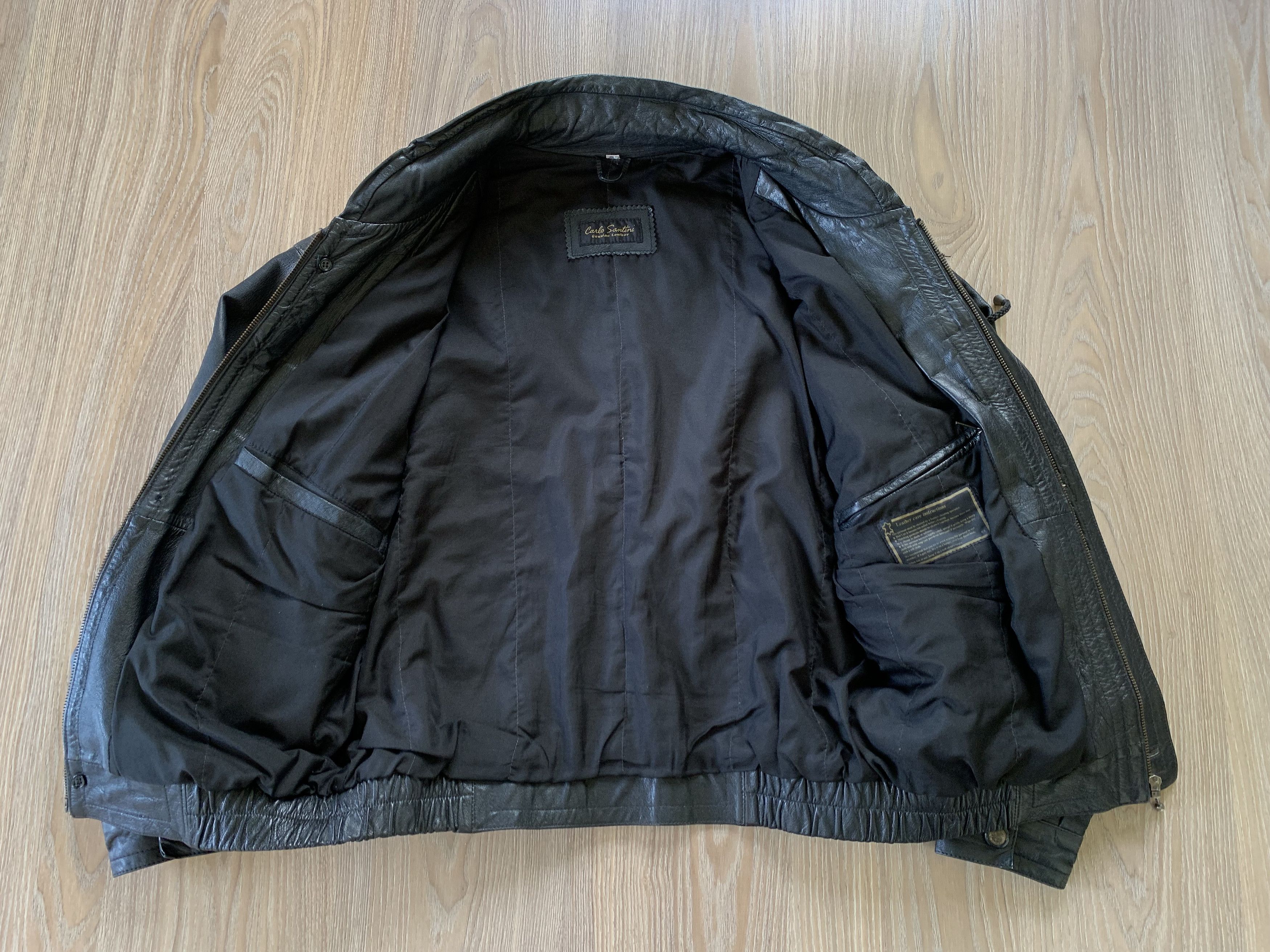 Vintage Vintage Carlo Santini Leather Multi Pocket Jacket Size US M / EU 48-50 / 2 - 5 Thumbnail