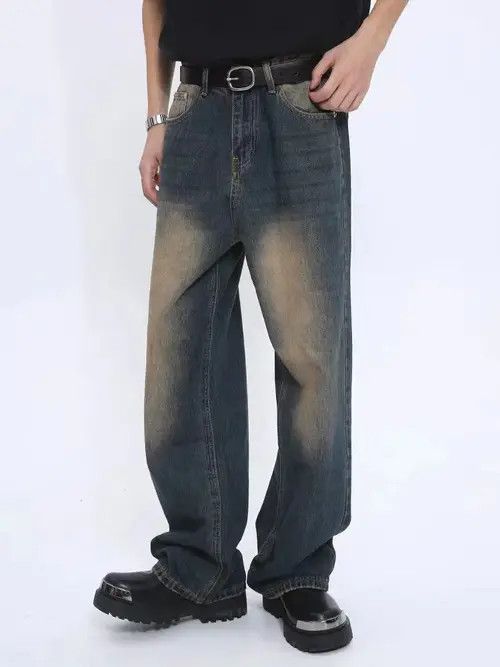 Jean Retro style loose straight mid-rise jeans Size US 32 / EU 48 - 2 Thumbnail