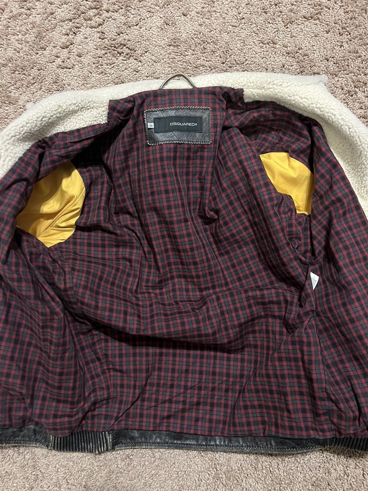 Dsquared2 Dsquared2 Shearling-lined Leather Jacket Size US M / EU 48-50 / 2 - 5 Thumbnail