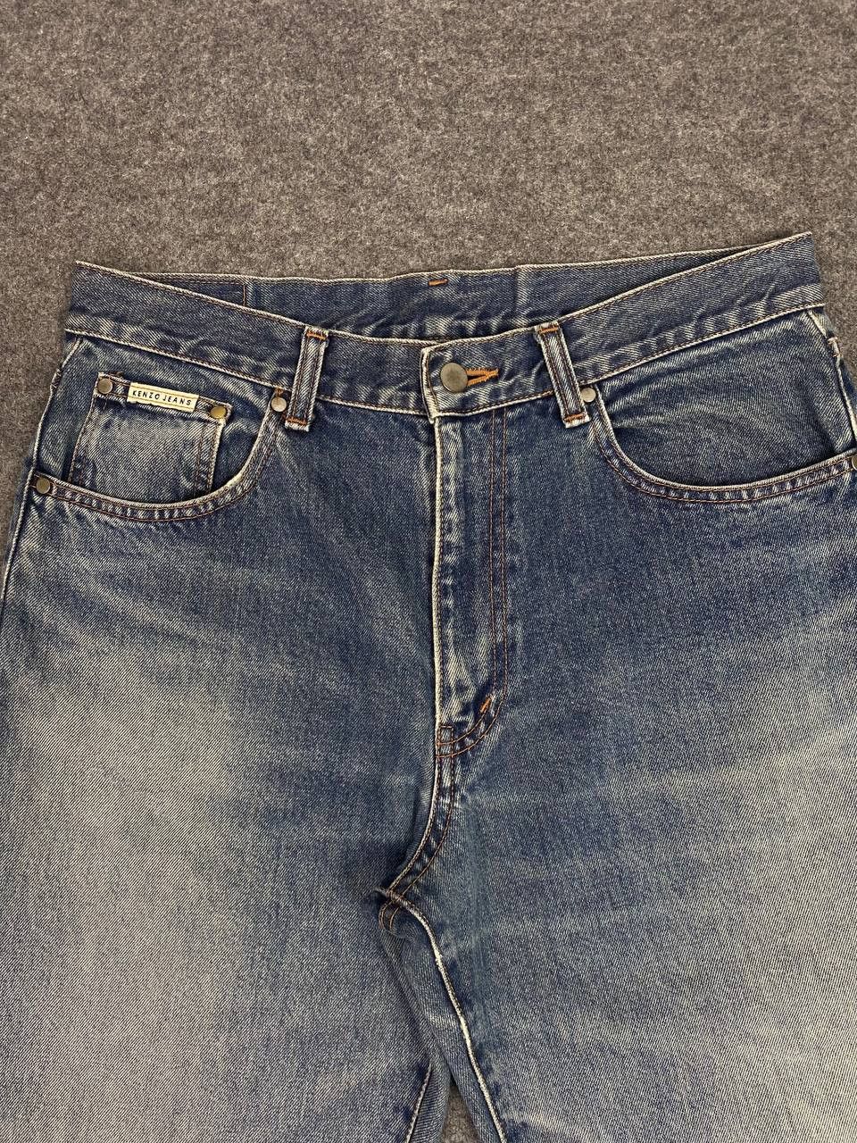 Kenzo vintage kenzo jeans nice design distressed denim Size US 33 - 9 Thumbnail