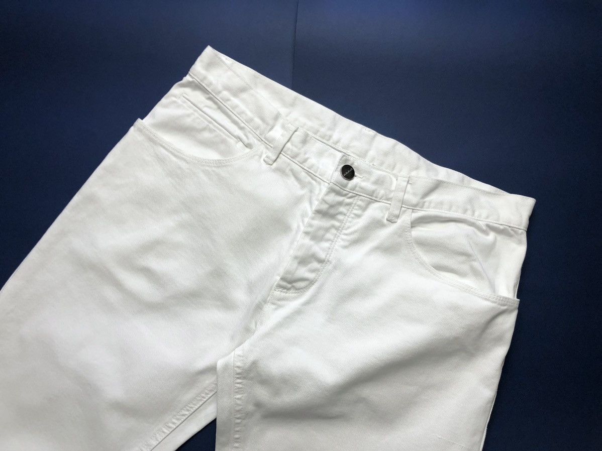 Jil Sander SS11 Jil Sander by Raf Simons white cotton denim pants Size US 32 / EU 48 - 2 Thumbnail
