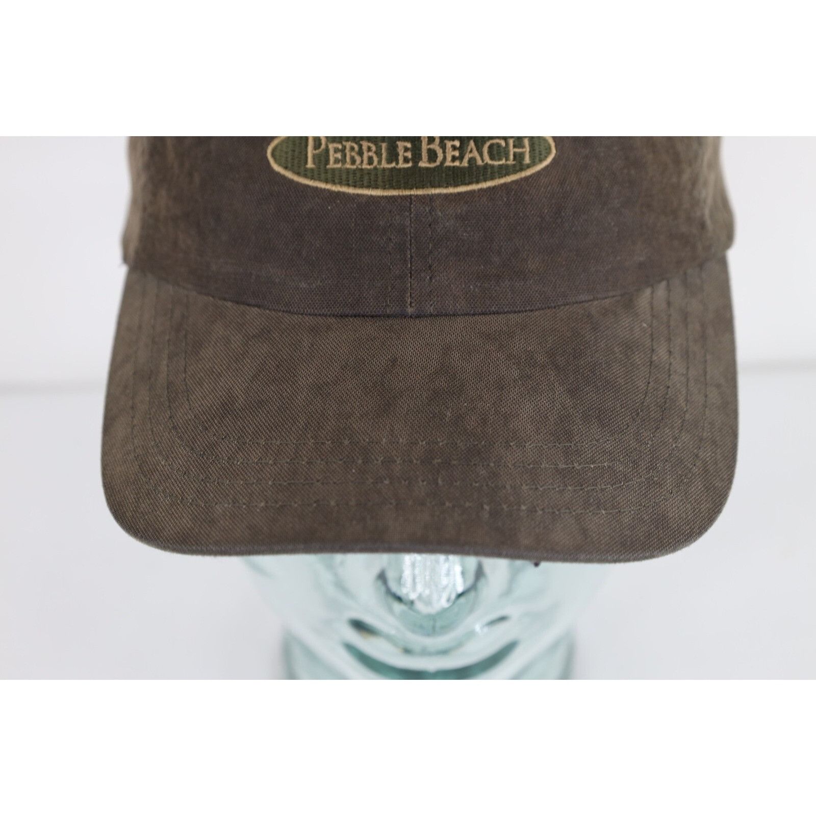 Vintage Vintage 90s Streetwear Faded Spell Out Pebble Beach Golf Hat Size ONE SIZE - 3 Thumbnail