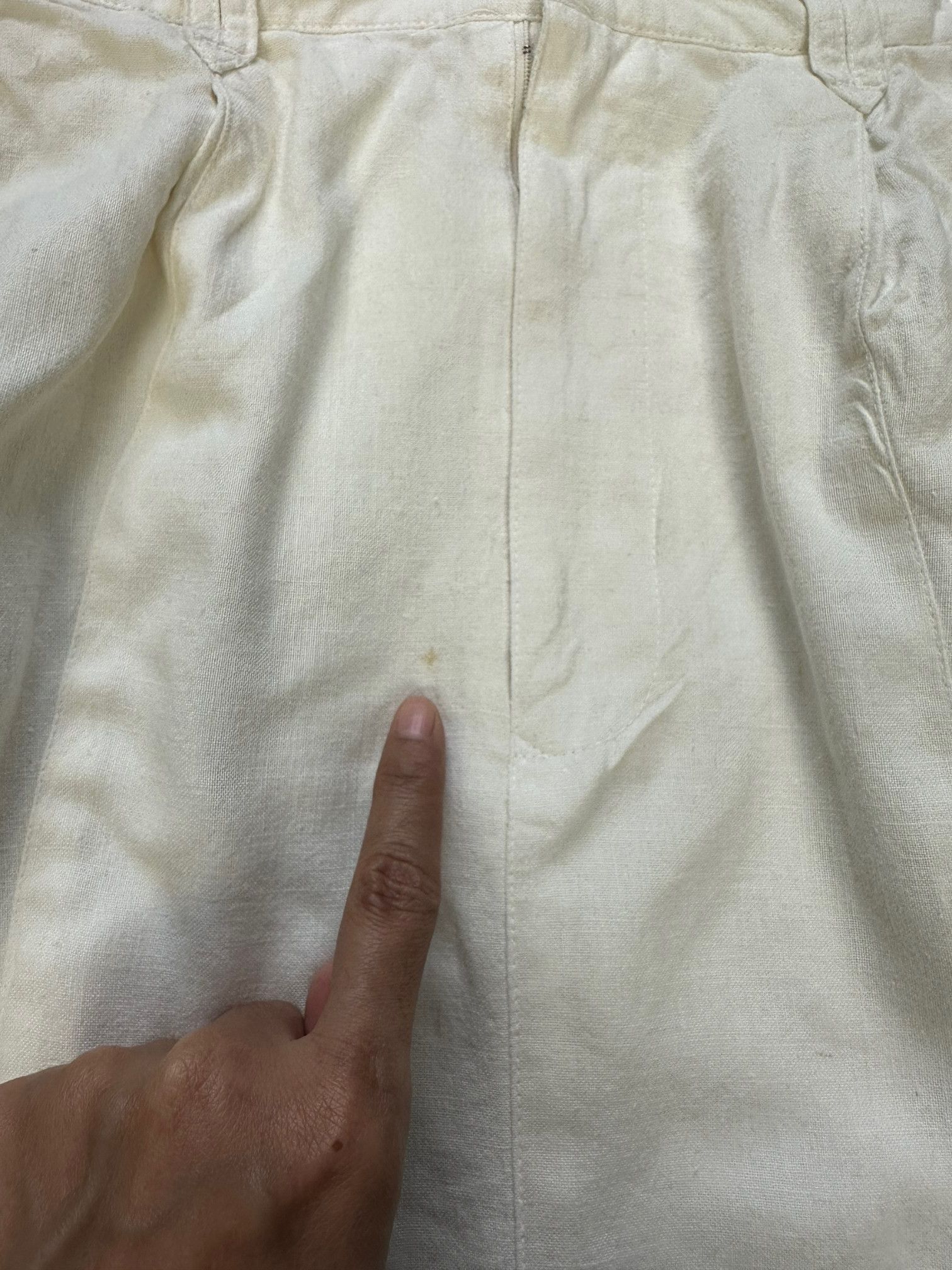 Issey Miyake 80's ISSEY MIYAKE CARE LABEL WHITE SKIRT #7911-189 Size 25" / US 0 / IT 36 - 3 Thumbnail