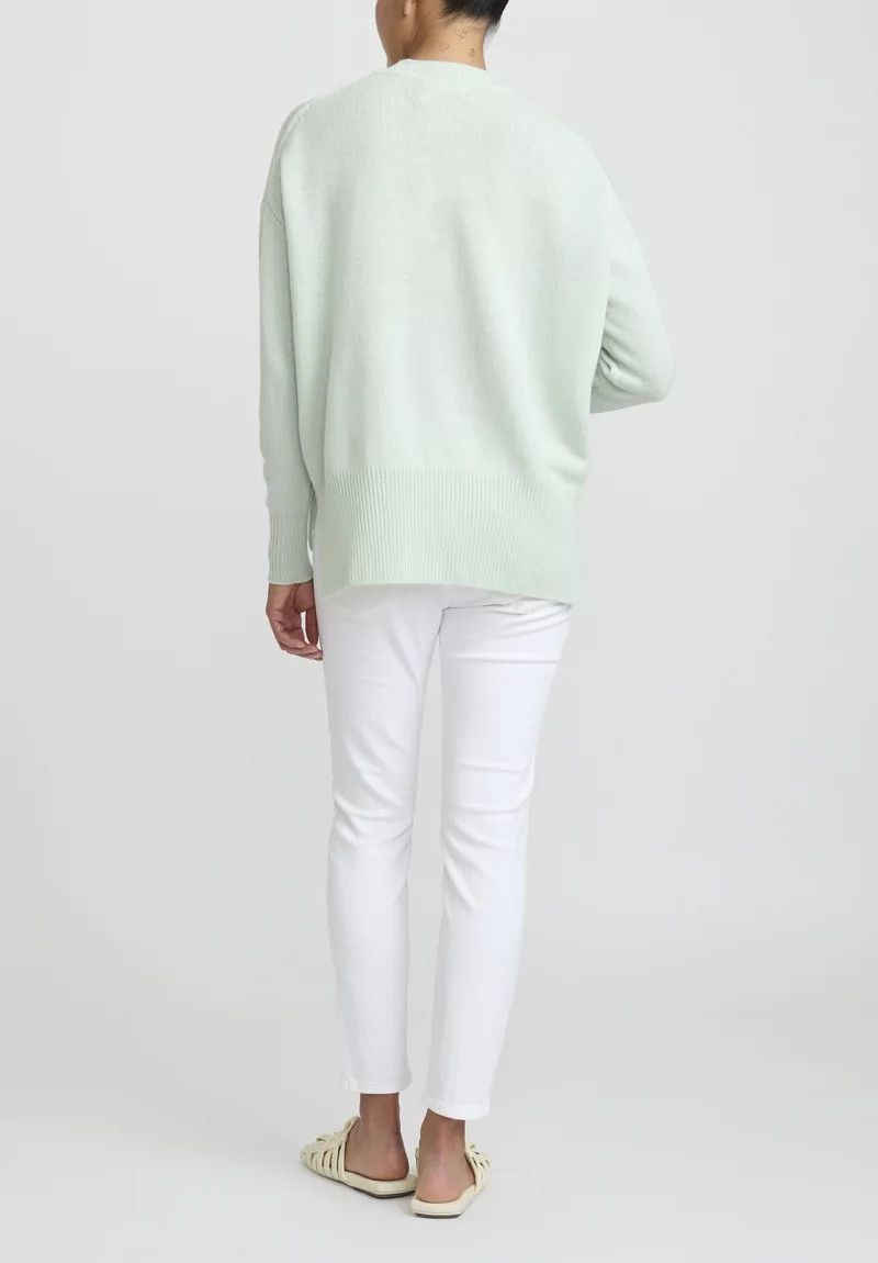 Jil Sander o1y1025 Cashmere Blend Sweater in Light Green Size M / US 6-8 / IT 42-44 - 3 Thumbnail