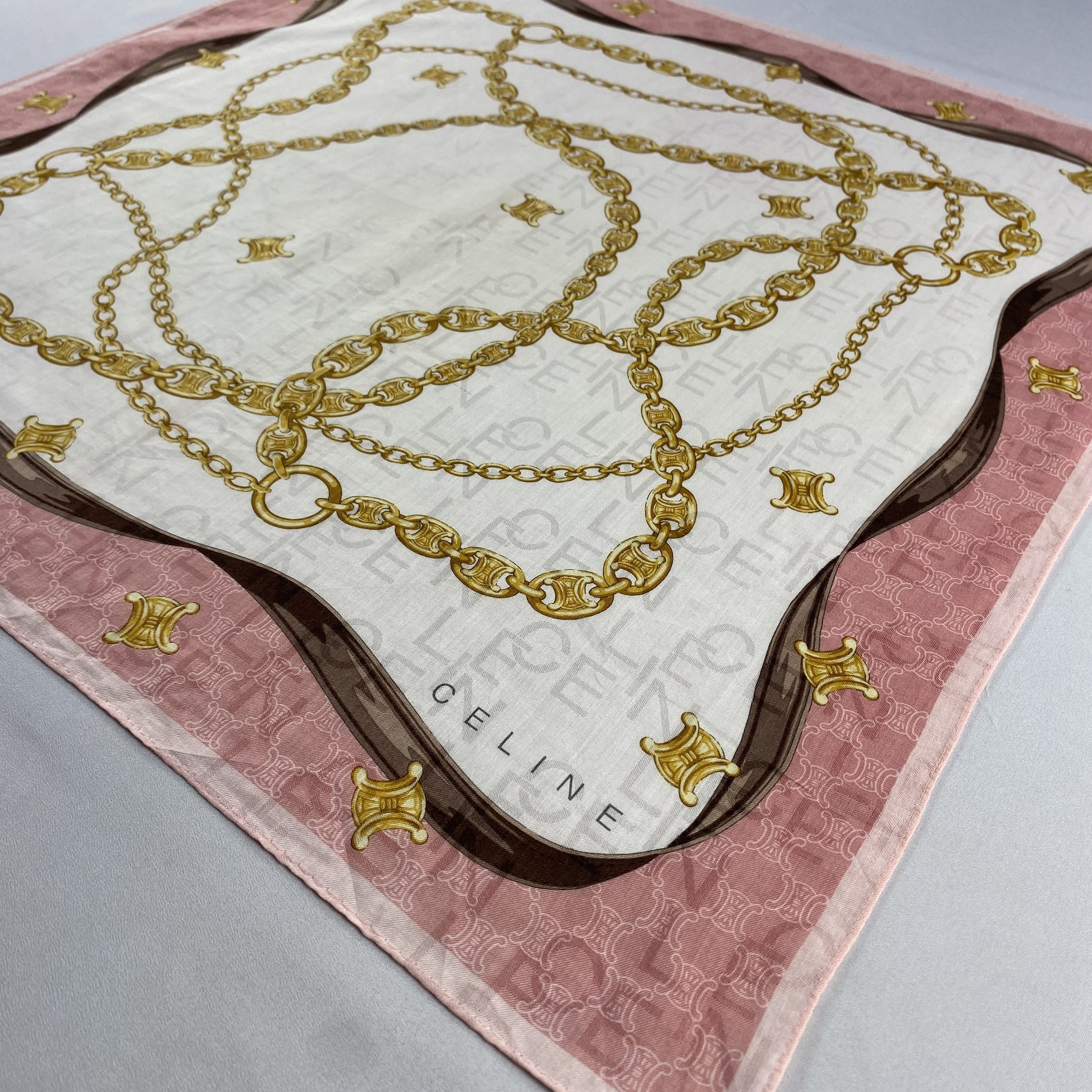Celine × Vintage Celine Handkerchief / Neckerchief / Bandana-P1357 Size ONE SIZE - 2 Thumbnail