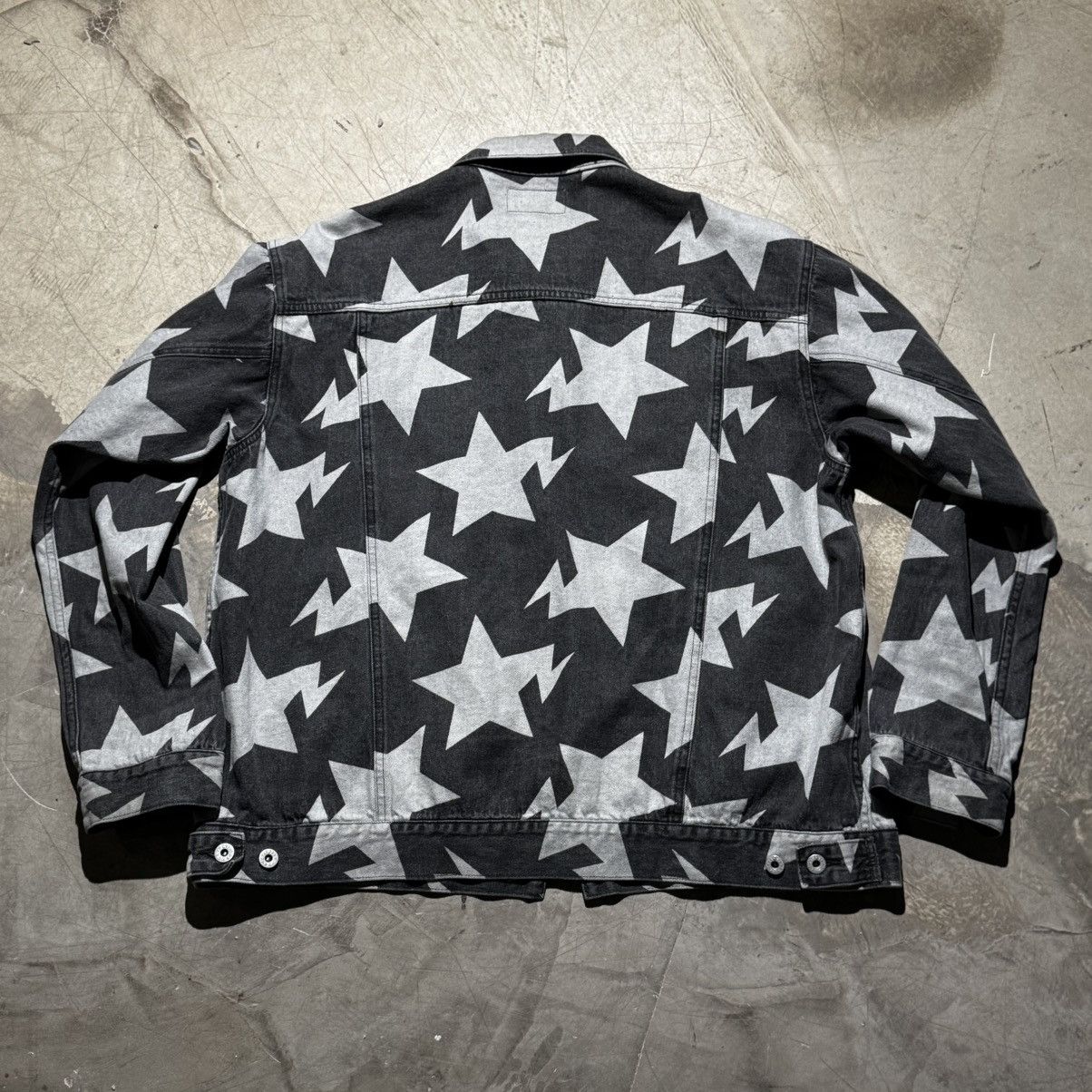 Bape 2022 BAPE STA Pattern Loose Fit Denim Jacket Size US L / EU 52-54 / 3 - 10 Thumbnail