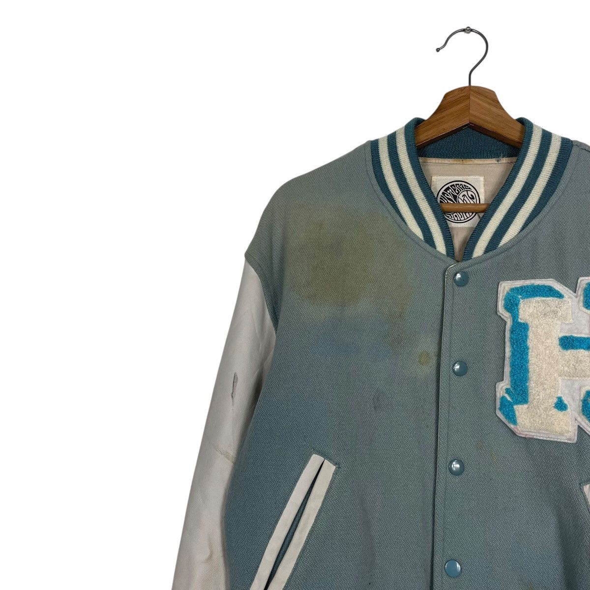 Hysteric Glamour Vtg Hysteric Glamour Leather Varsity Jacket Size US M / EU 48-50 / 2 - 8 Thumbnail