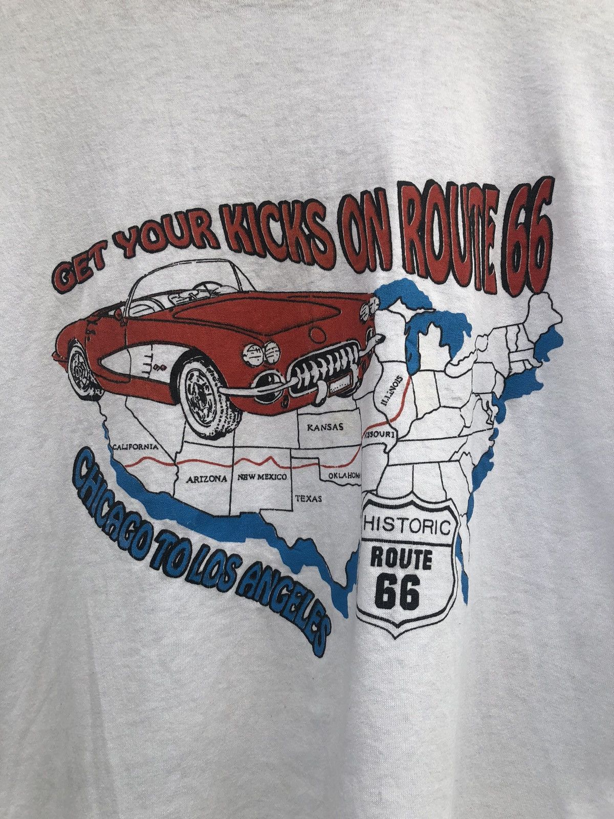 Route 66 Vintage 90s Route 66 "Chicago To LA" Tshirt Size US M / EU 48-50 / 2 - 4 Thumbnail