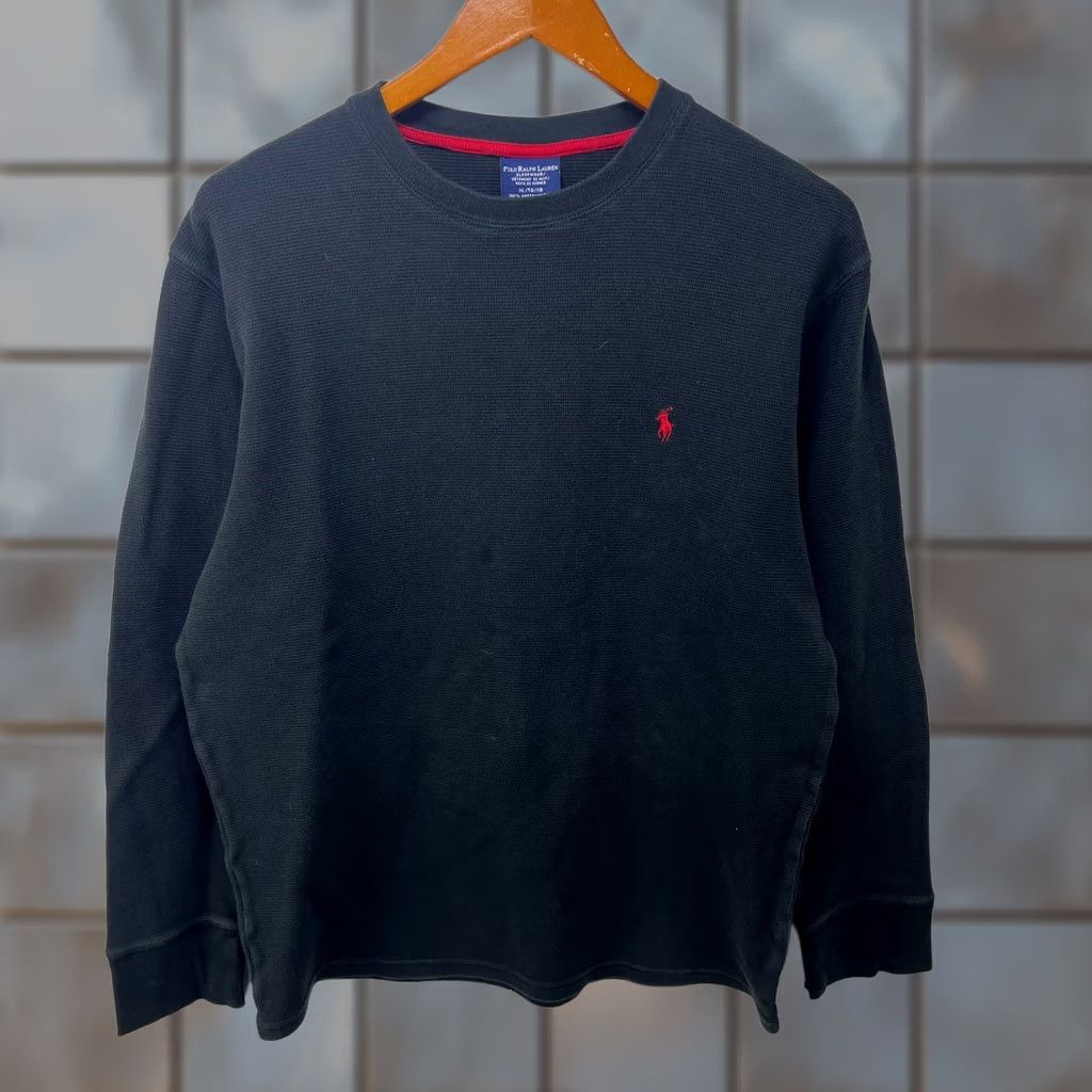 Polo Ralph Lauren Polo Ralph Lauren Waffle Knit Thermal Long Sleeve Shirt XL Size US XL / EU 56 / 4 - 1 Thumbnail