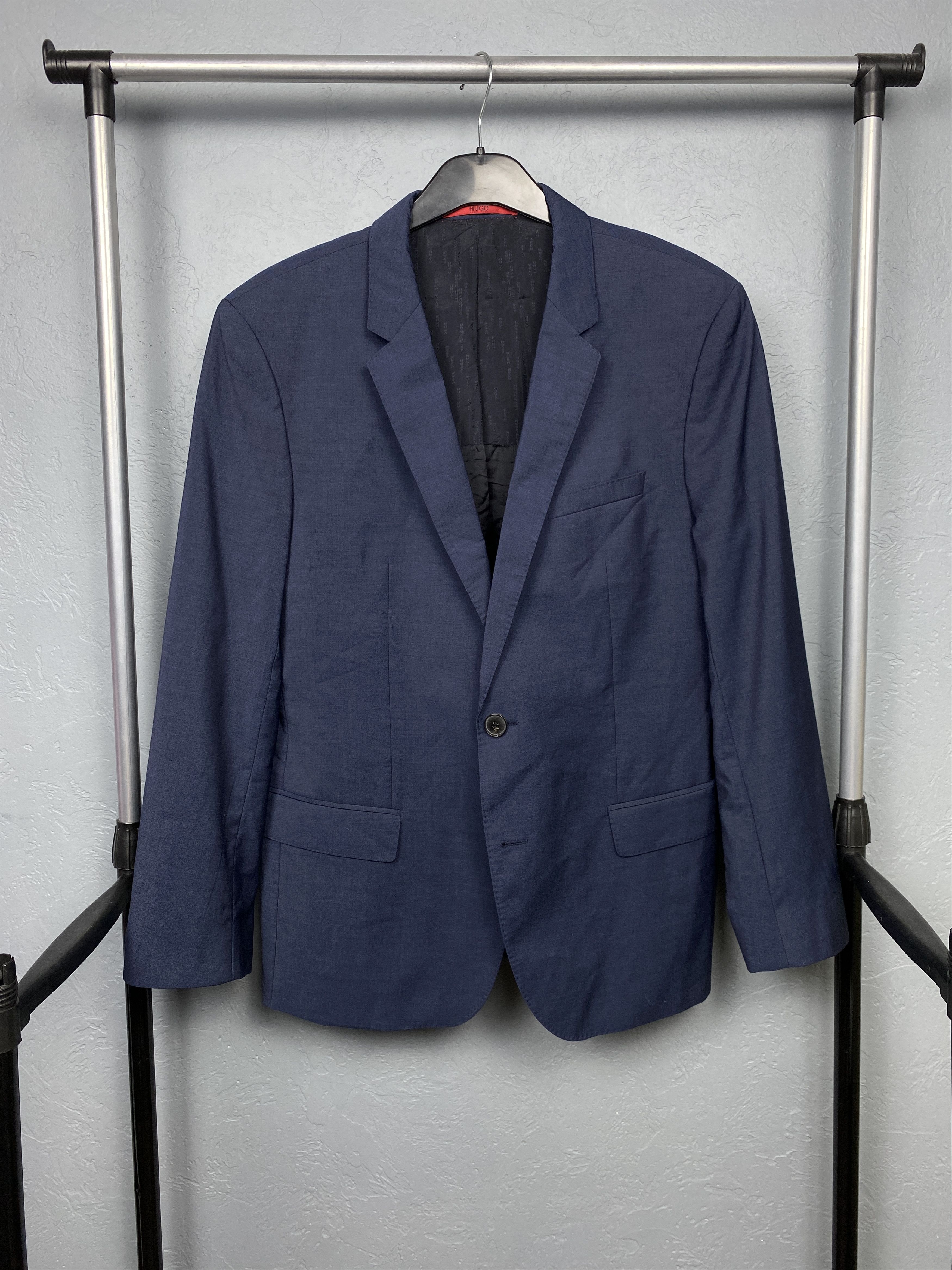 Hugo Boss Hugo Boss Vintage Mens Wool Blazer Jacket Size US L / EU 52-54 / 3 - 1 Thumbnail