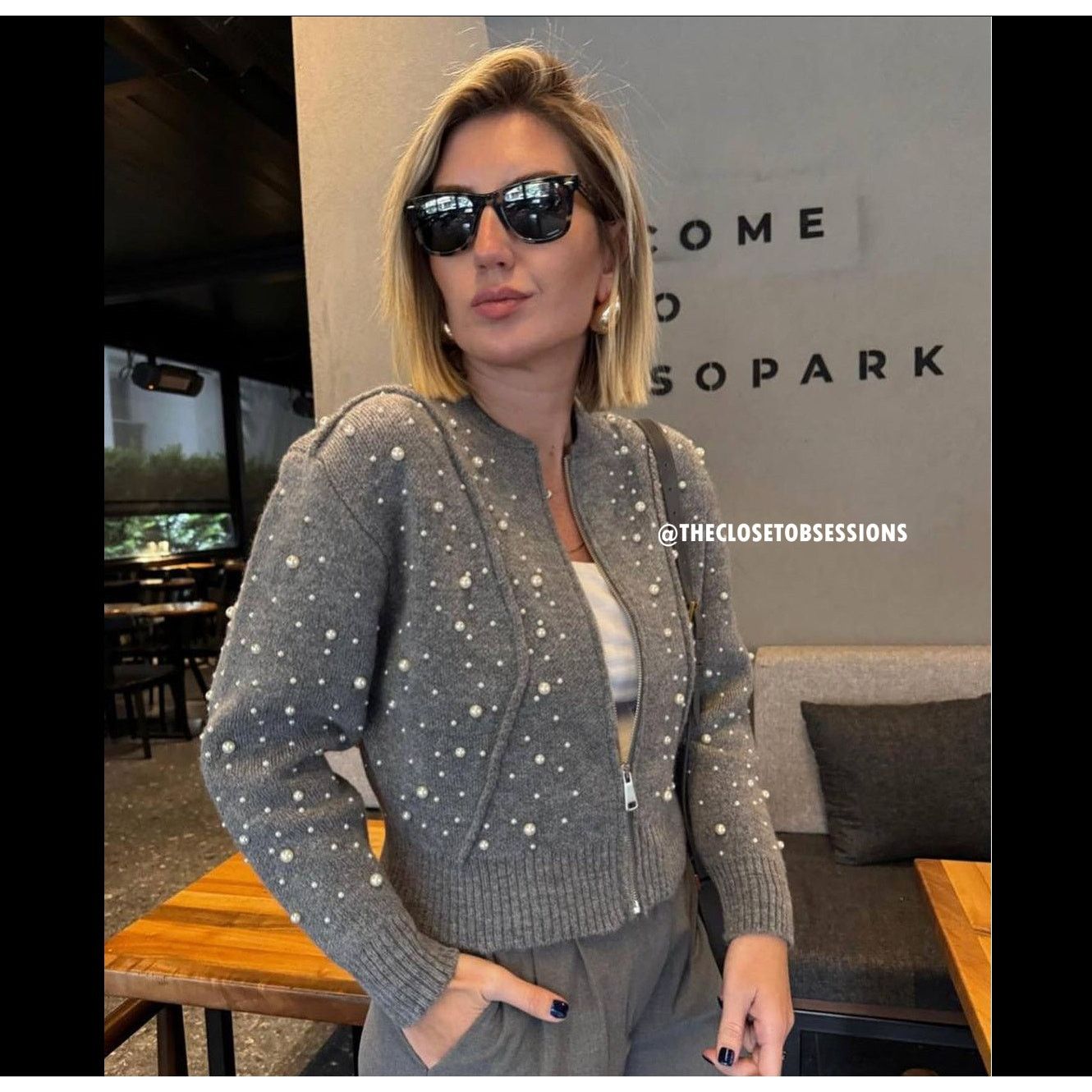 Zara ZARA Wool-Blend Pearl Knit Jacket NWT Size S / US 4 / IT 40 - 15 Thumbnail