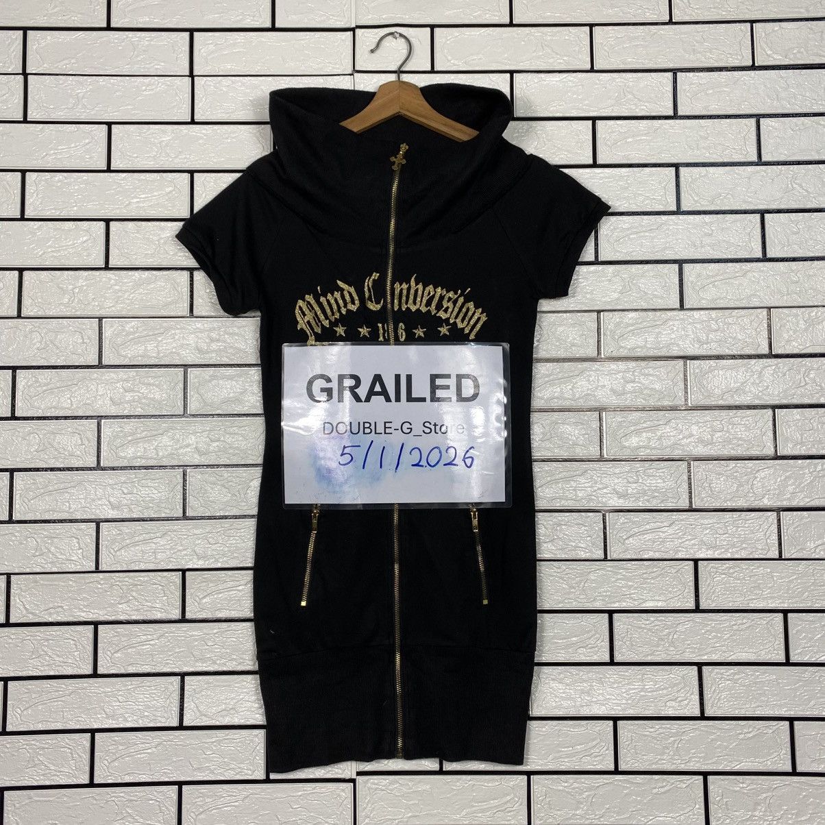 Japanese Brand 📌Full Zipper Sweater Punk Design Bondage Bones Design Size US L / EU 52-54 / 3 - 1 Thumbnail