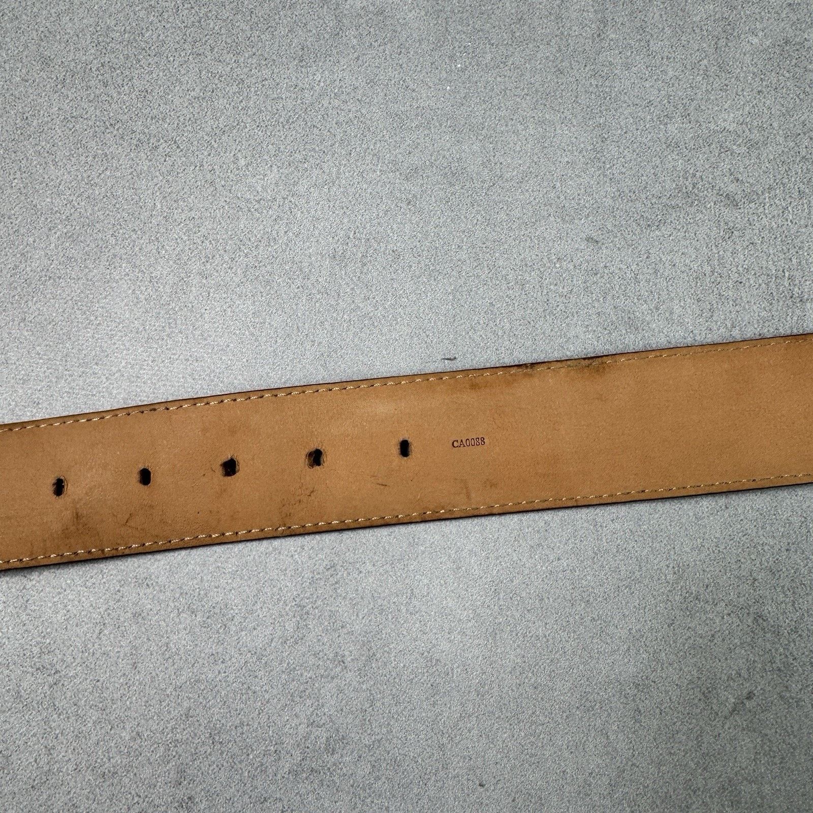 Louis Vuitton Louis Vuitton Check Men Leather Belt Size 34 Size 34 - 12 Thumbnail