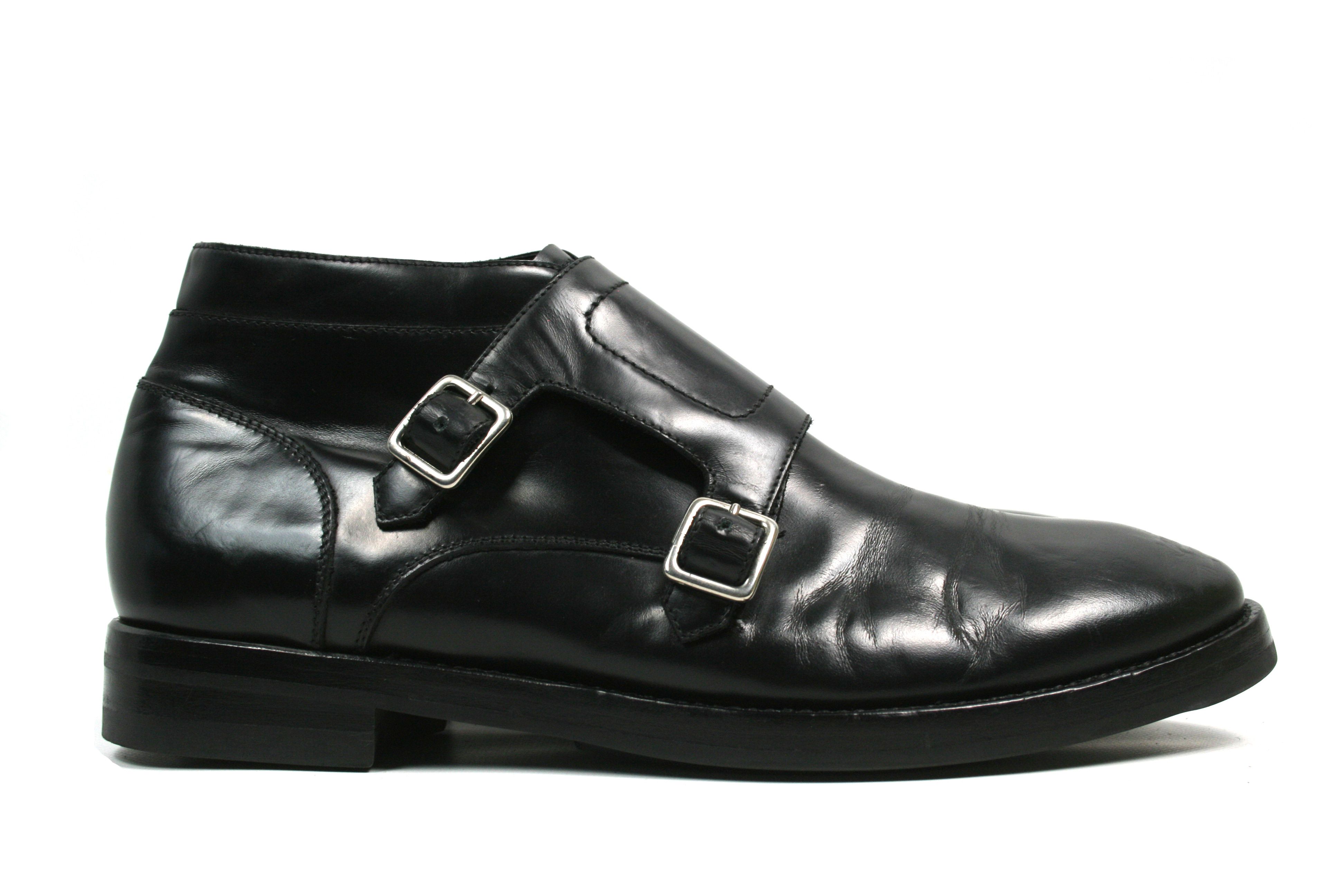 Alexander McQueen Creeper Buckles Monk Straps Leather Boots Size US 9 / EU 42 - 3 Thumbnail