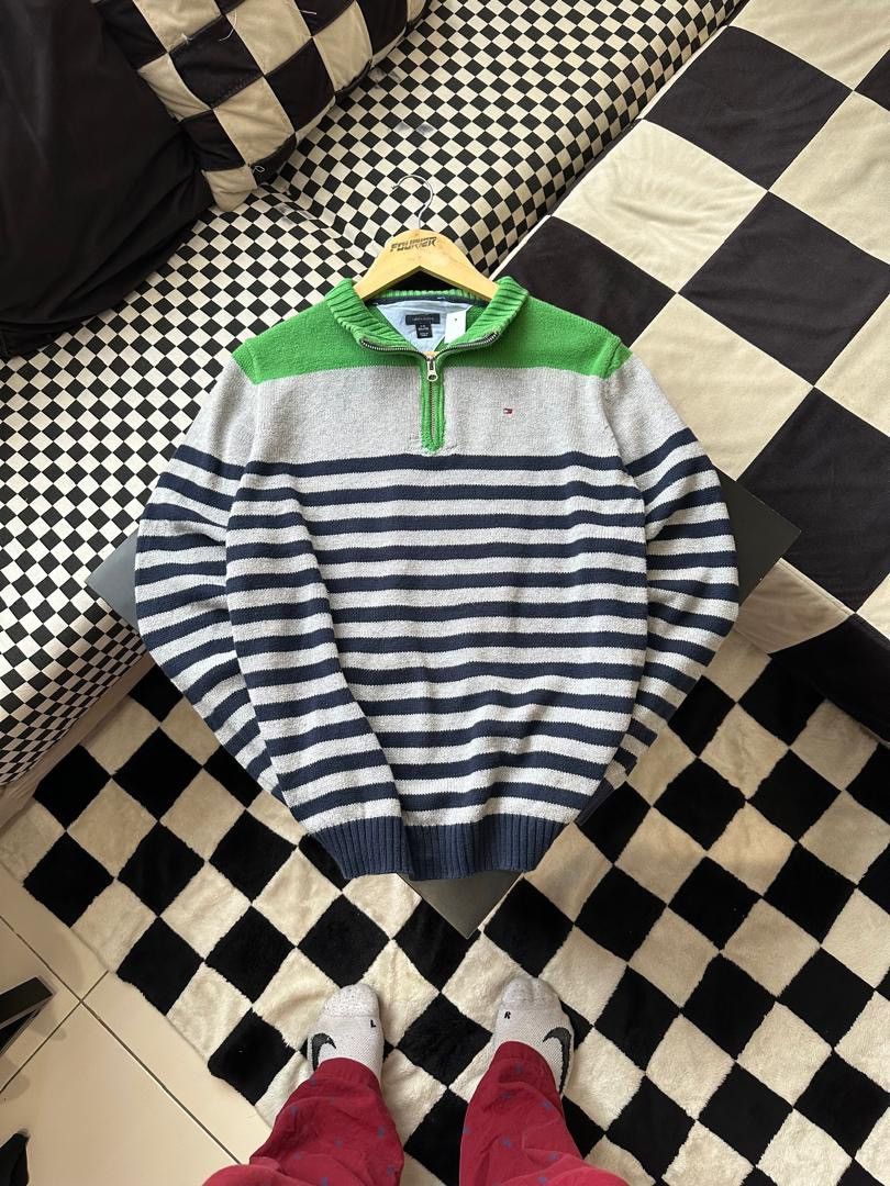 Tommy Hilfiger TOMMY HILFIGER KNITWEAR HALF ZIPPER Size M / US 6-8 / IT 42-44 - 1 Thumbnail