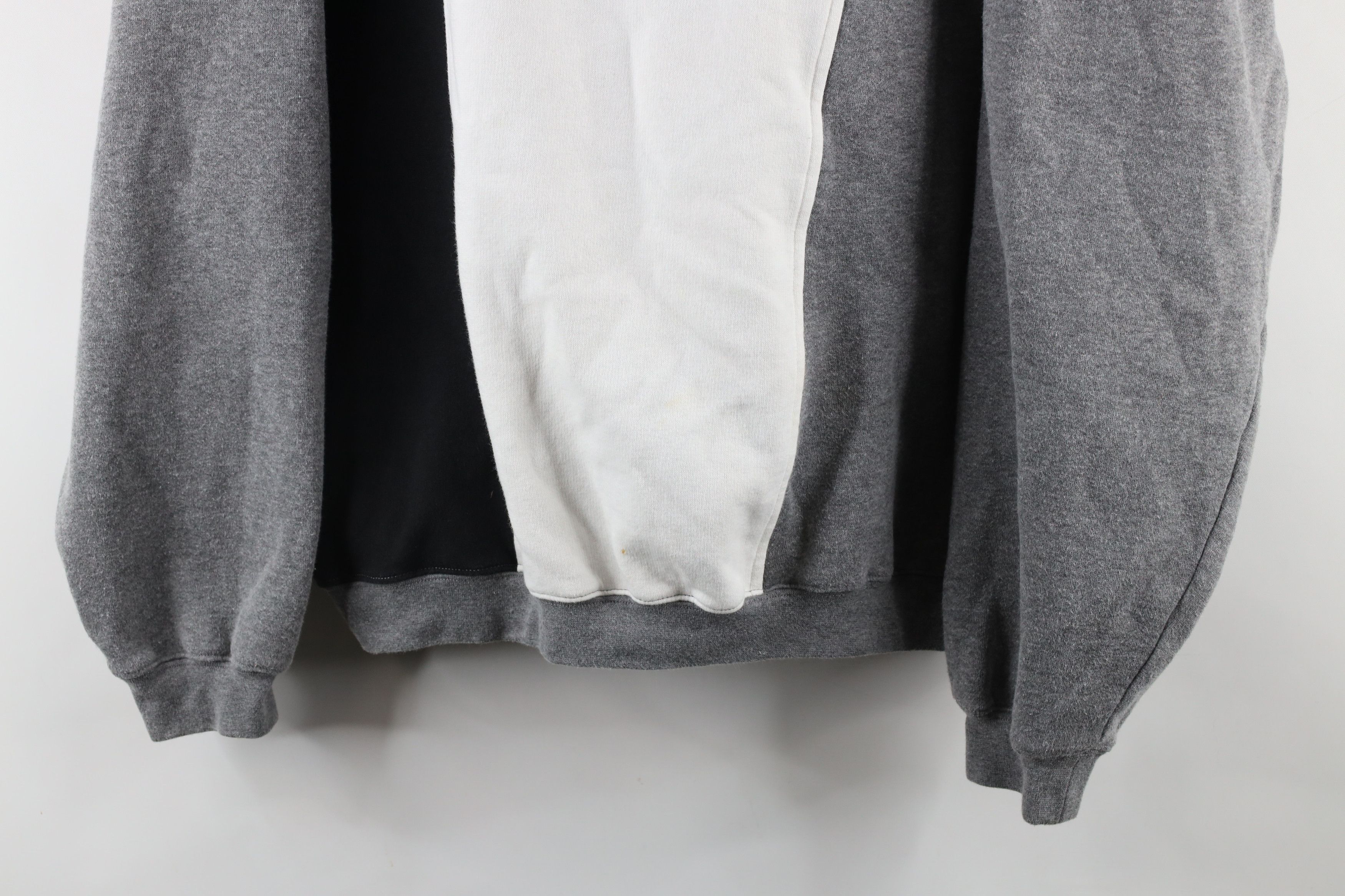 Vintage Vintage 90s Streetwear Block Collared Pullover Sweatshirt Size US XL / EU 56 / 4 - 3 Thumbnail