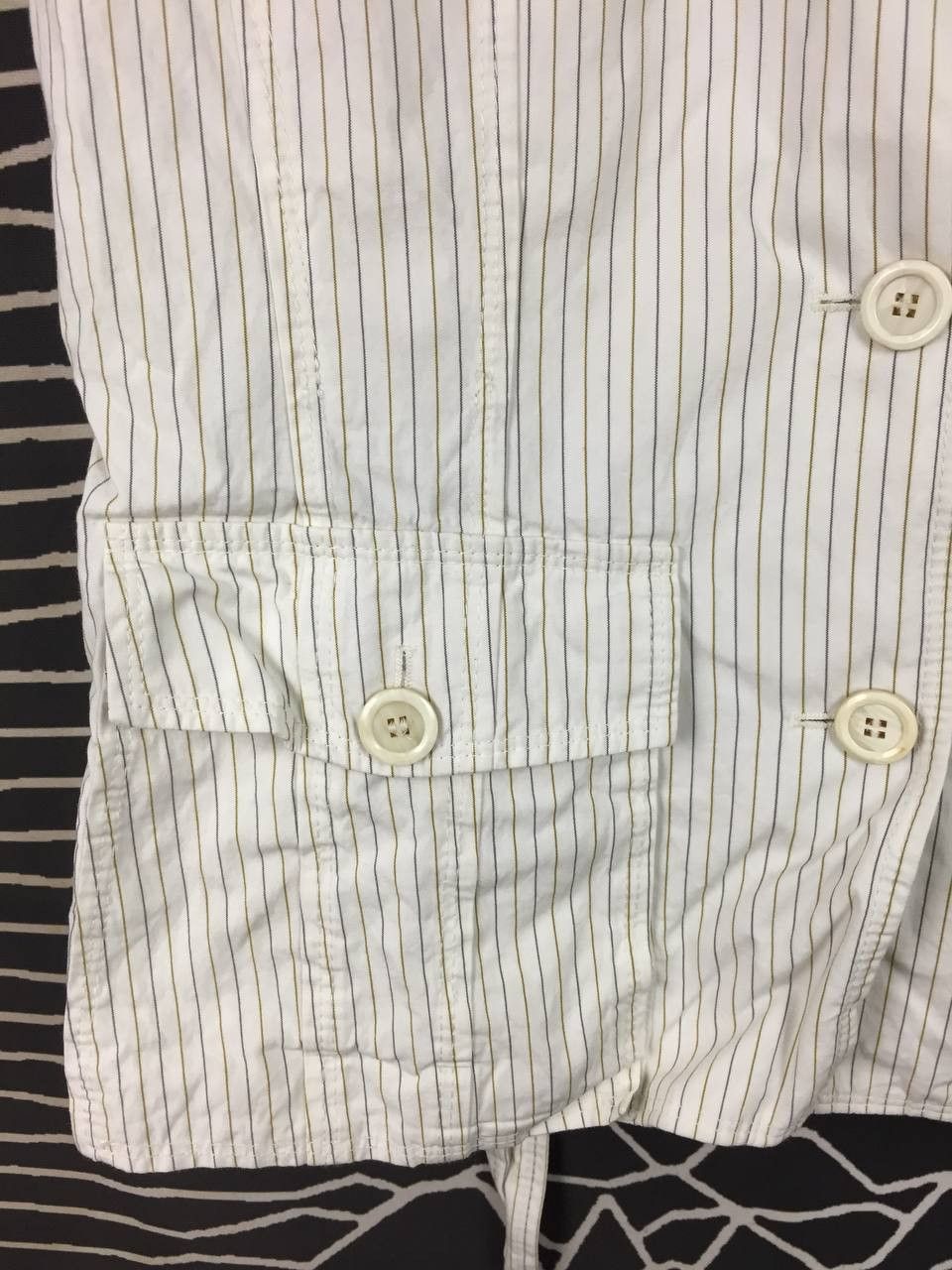 Hugo Boss Hugo Boss Women's Pinstripe Utility Blazer Summer Jacket Size S / US 4 / IT 40 - 4 Thumbnail