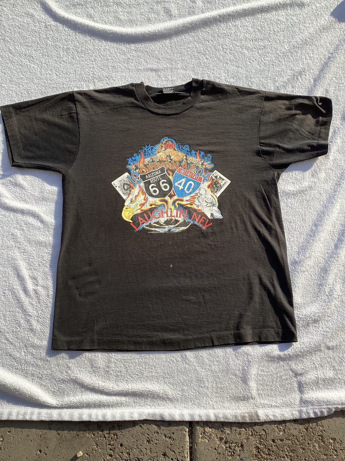 Other 94 Laughlin Nevada Route 66 Oatman, Az Indian Eagle wolf Tee Size US XL / EU 56 / 4 - 1 Thumbnail
