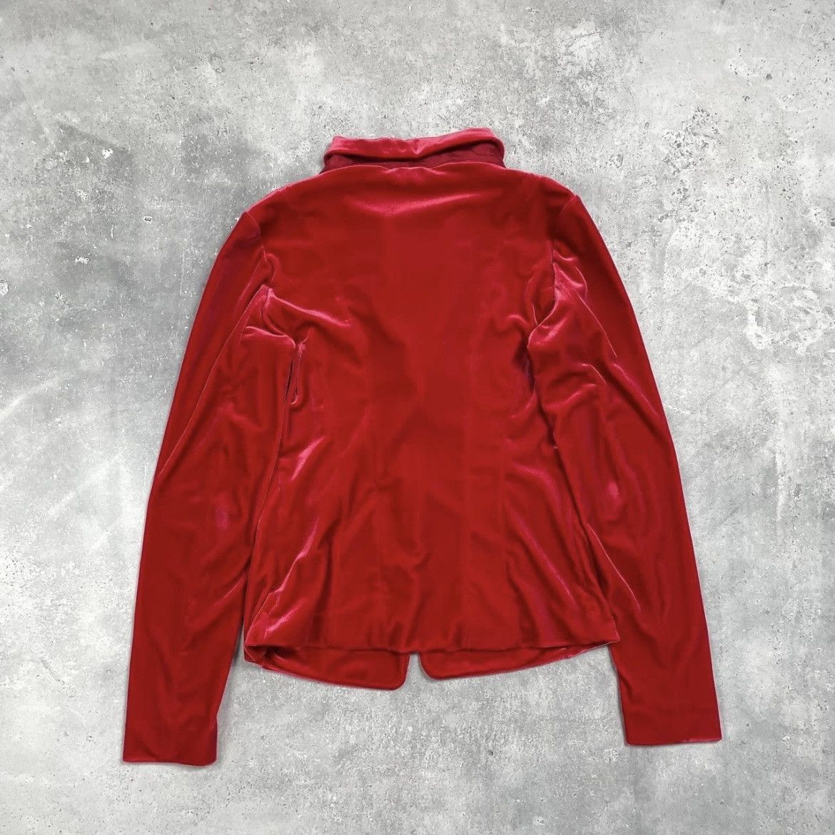 Emporio Armani Emporio Armani Two Button Velour Blazer Women’s Red Size 46 Size L / US 10 / IT 46 - 2 Thumbnail