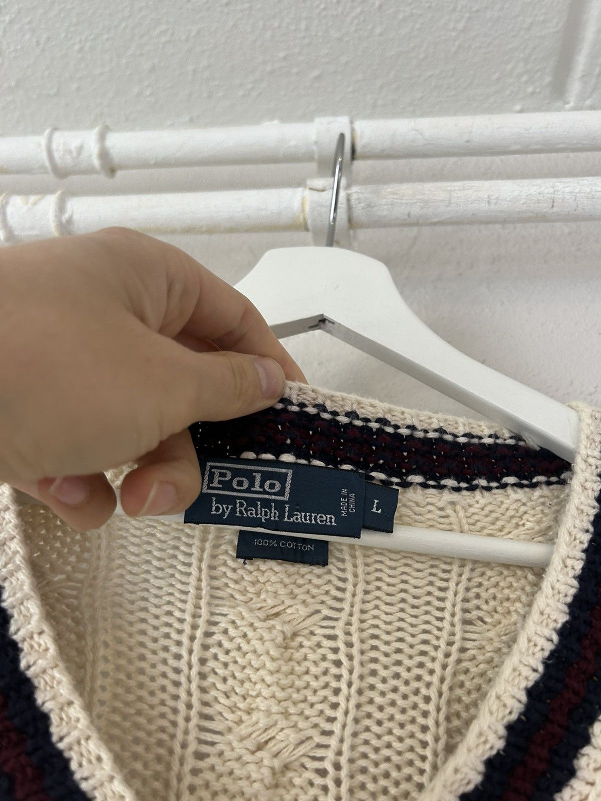 Polo Ralph Lauren Ralph Lauren Cable Knit Cricket Sweater Size US L / EU 52-54 / 3 - 8 Thumbnail