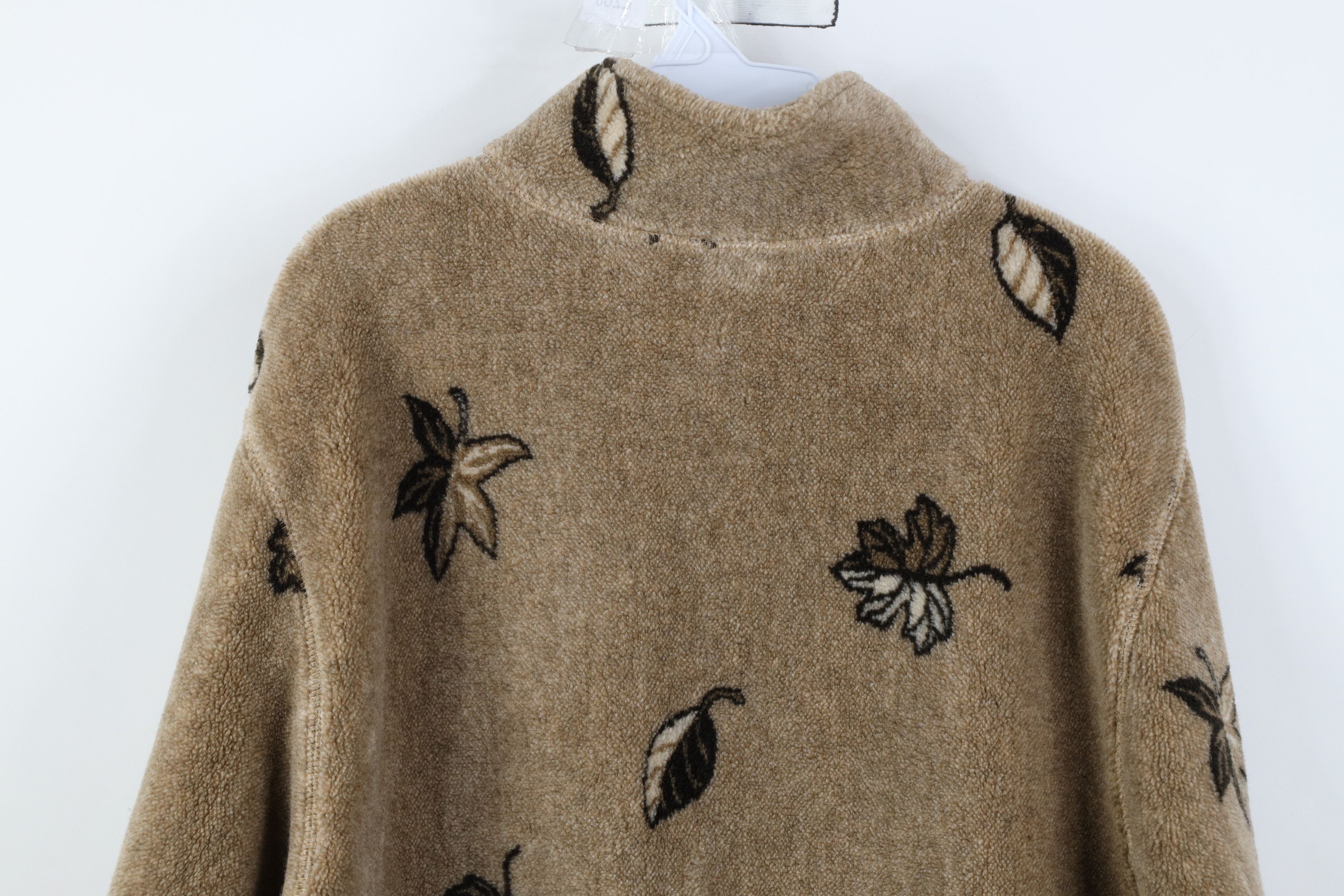 Vintage Vintage 90s Streetwear Tree All Over Print Fleece Jacket USA Size L / US 10 / IT 46 - 11 Thumbnail