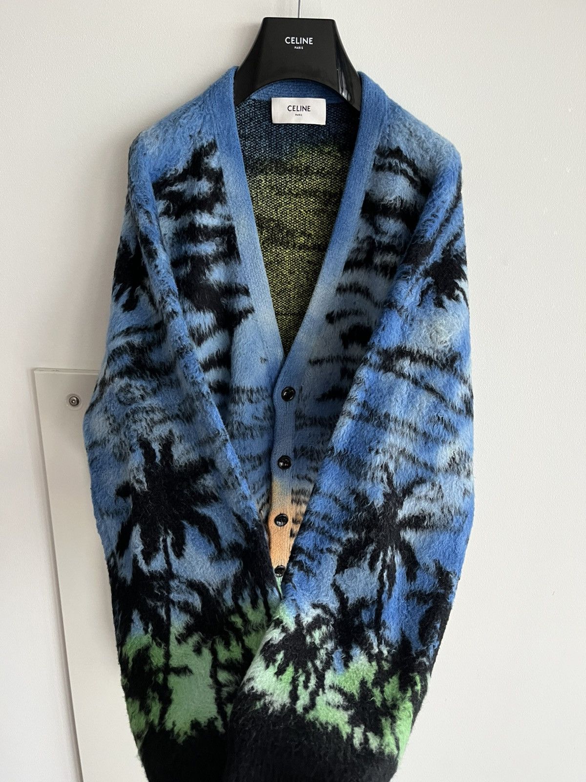 Celine Runway Celine by Hedi Slimane Sunset Cardigan Oversized Size US XXL / EU 58 / 5 - 4 Thumbnail