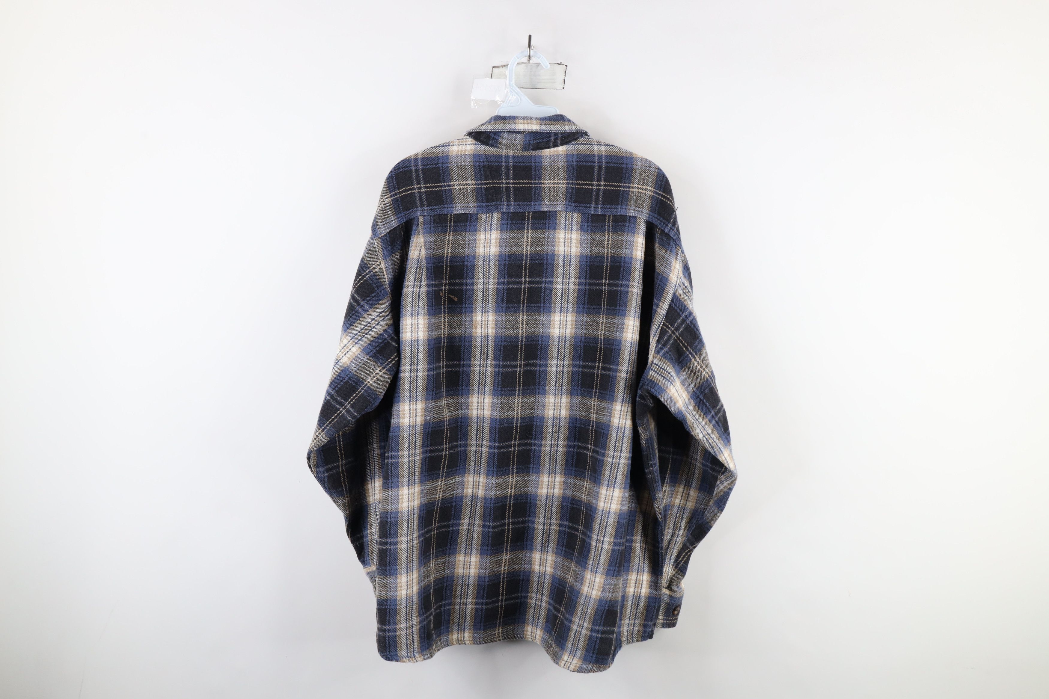 Vintage Vintage 90s Streetwear Heavyweight Button Shirt Cotton Size US XL / EU 56 / 4 - 8 Thumbnail