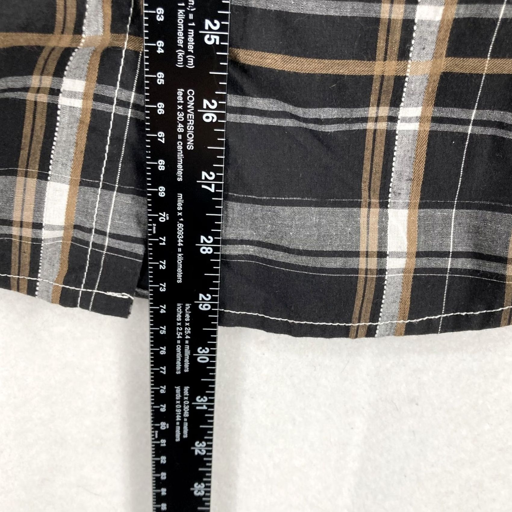 Vintage Buckle BKE Shirt Mens Medium Black Plaid Western Pearl Snap Athletic Long Sleeve Size US M / EU 48-50 / 2 - 4 Thumbnail