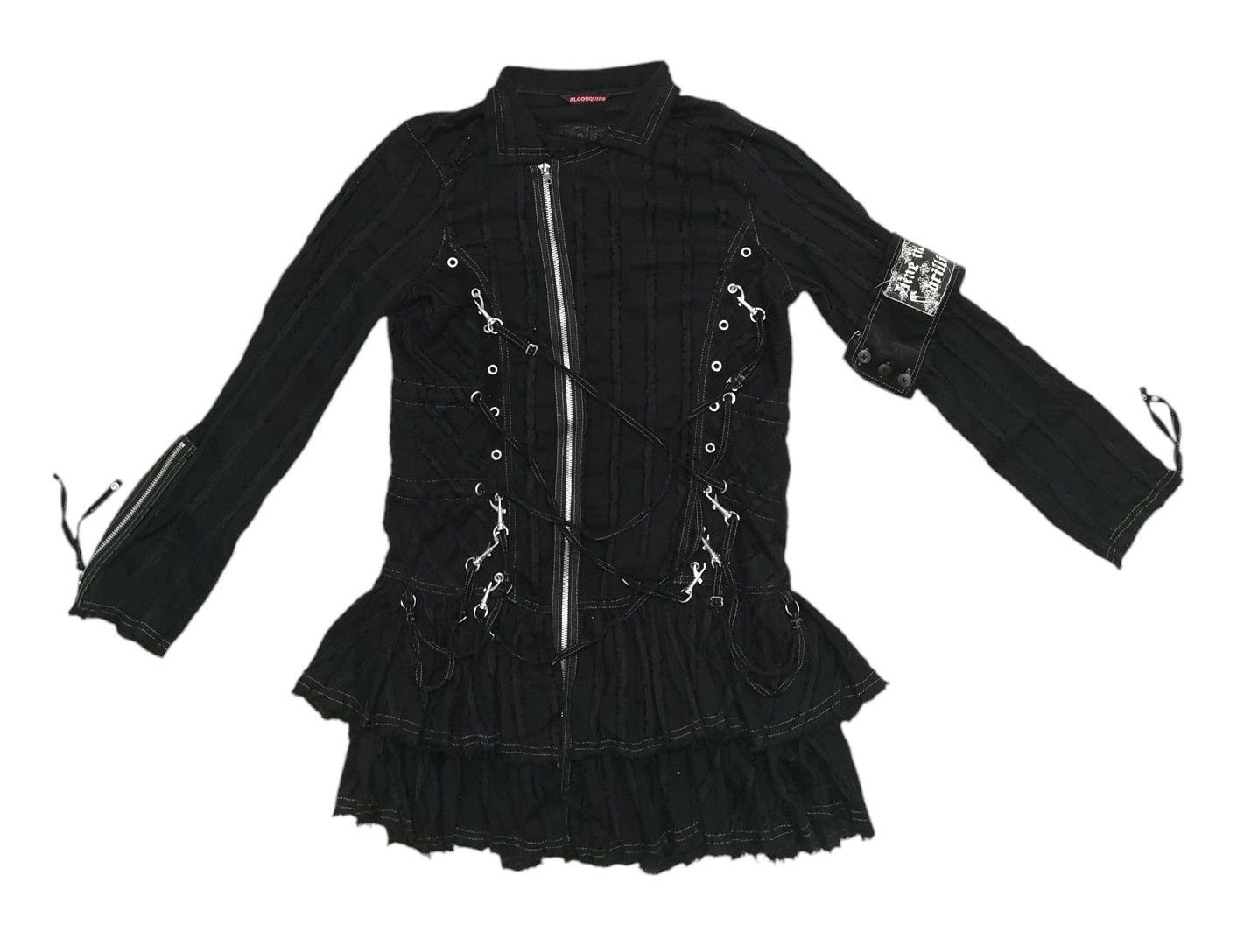 If Six Was Nine Algonquins Bondage Punk Gothic Light Jacket Size S / US 4 / IT 40 - 1 Thumbnail