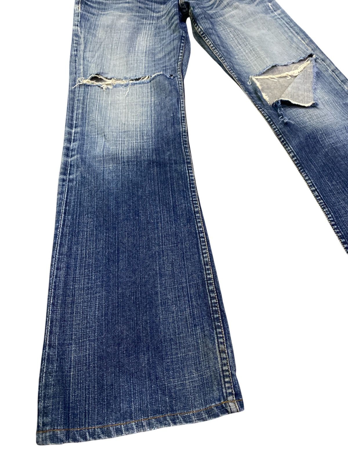 If Six Was Nine × Vintage Vintage Crack Wash Bobson Flare Denim Size US 32 / EU 48 - 7 Thumbnail