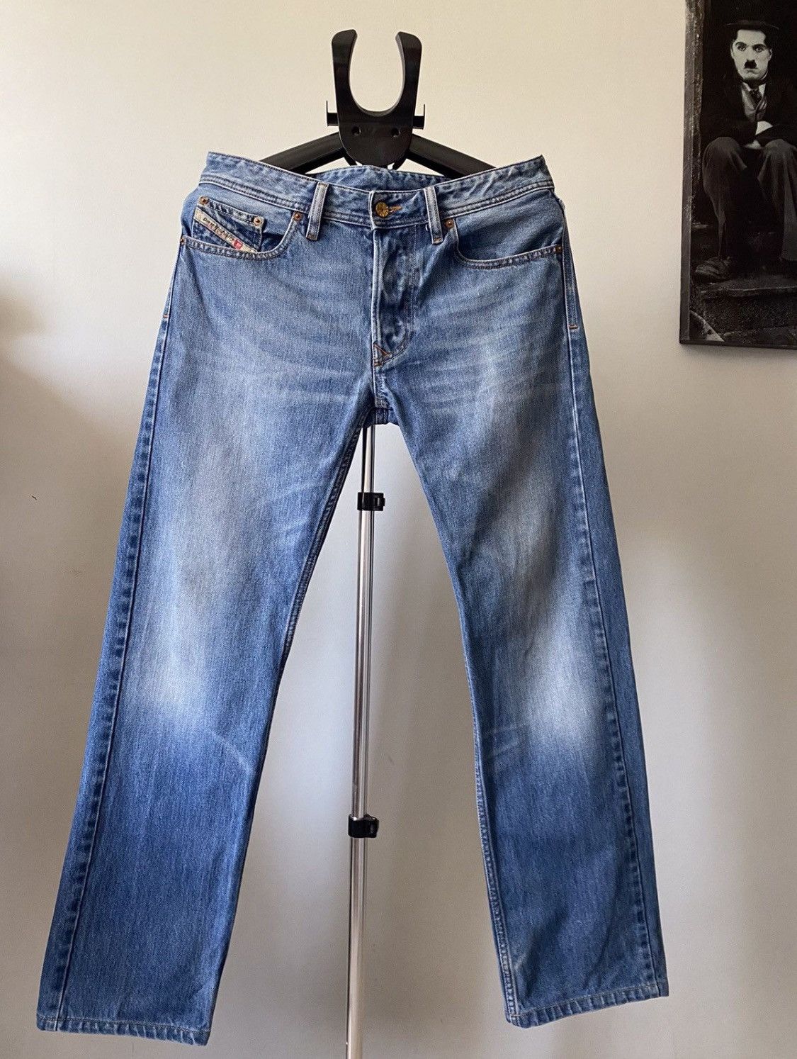 Diesel Diesel Vintage Blue Denim Y2K Pants Size US 31 - 2 Thumbnail