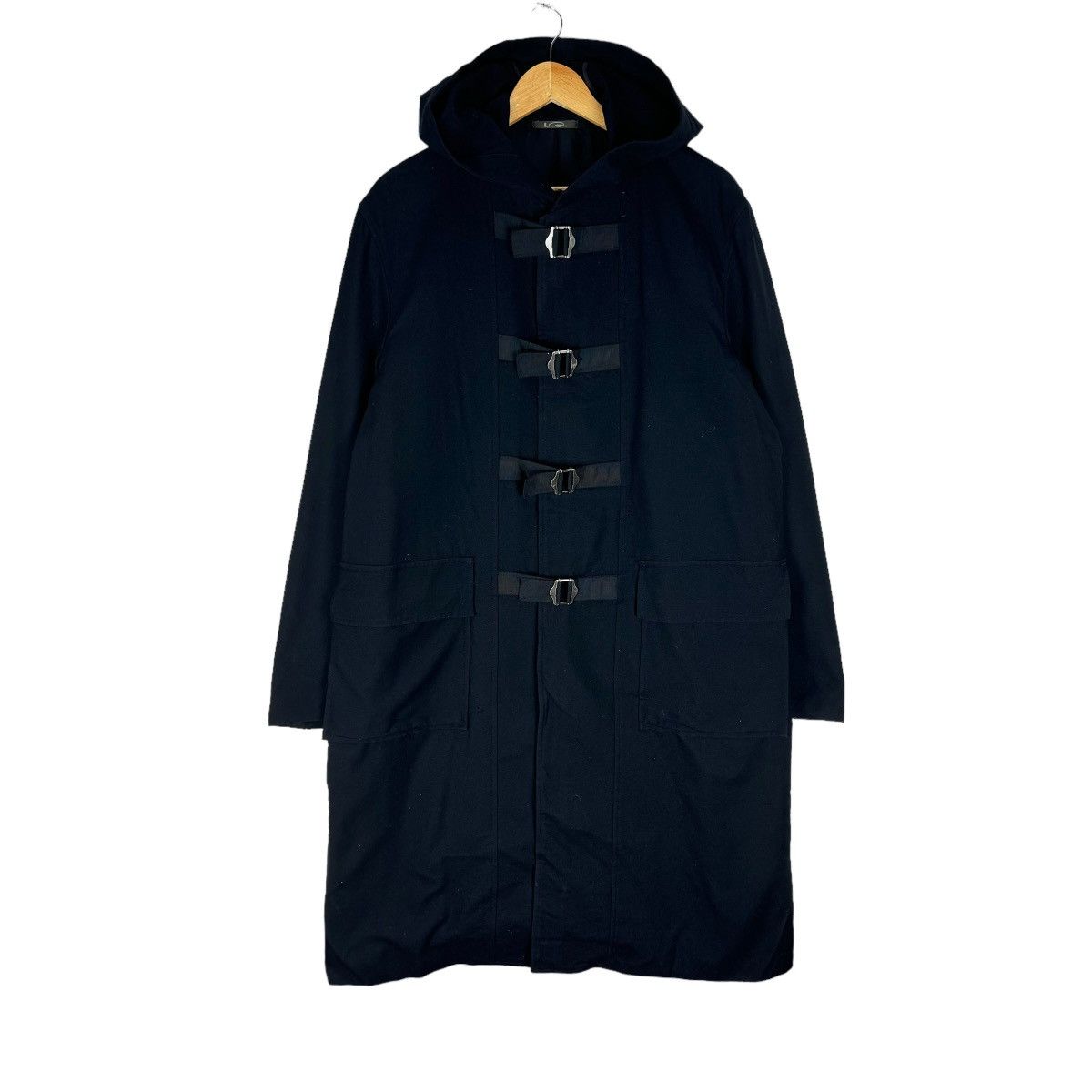Yohji Yamamoto 🌟80s LQ YOHJI YAMAMOTO HOODIE BONDAGE LONG COAT JACKET Size US L / EU 52-54 / 3 - 1 Thumbnail