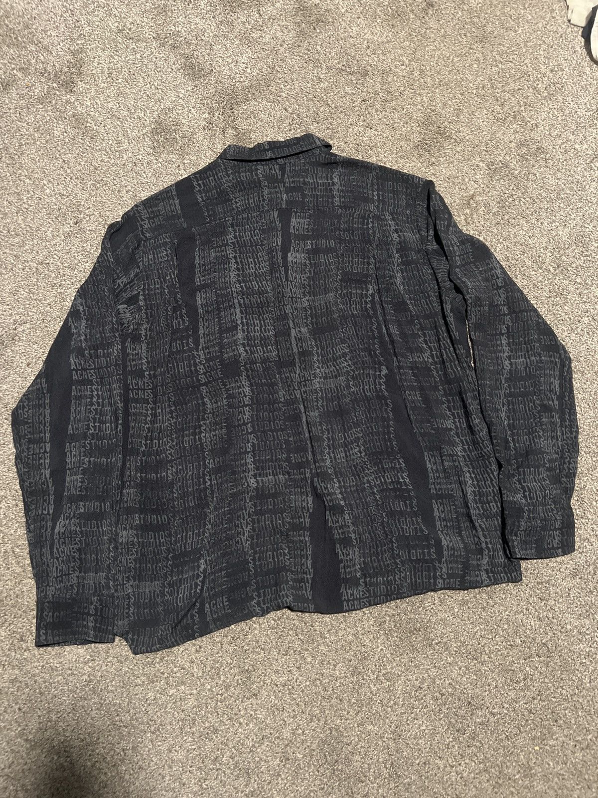 Acne Studios Acne Studios All Over Print Long Sleeve Button Up Size M Size US M / EU 48-50 / 2 - 7 Thumbnail