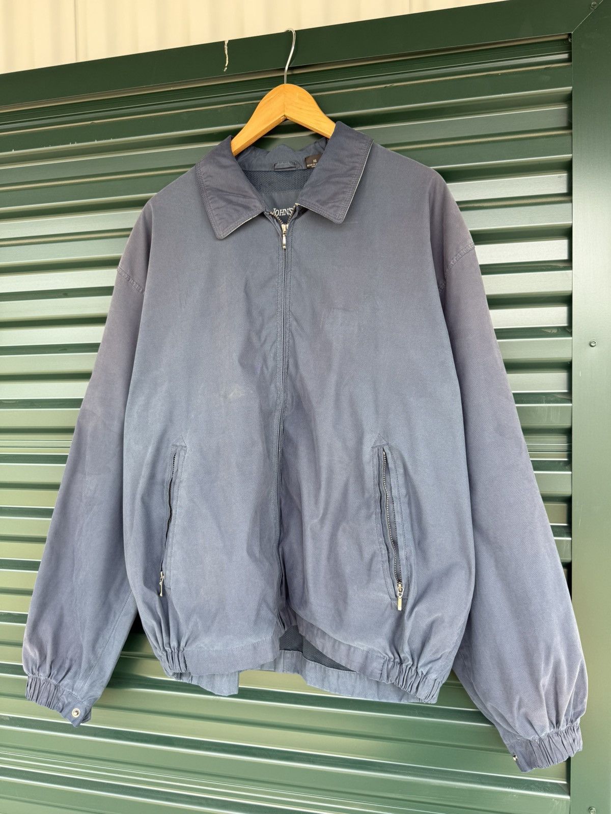 Vintage Vintage St John’s Bay Faded Navy Cropped Work Jacket Size US XL / EU 56 / 4 - 2 Thumbnail