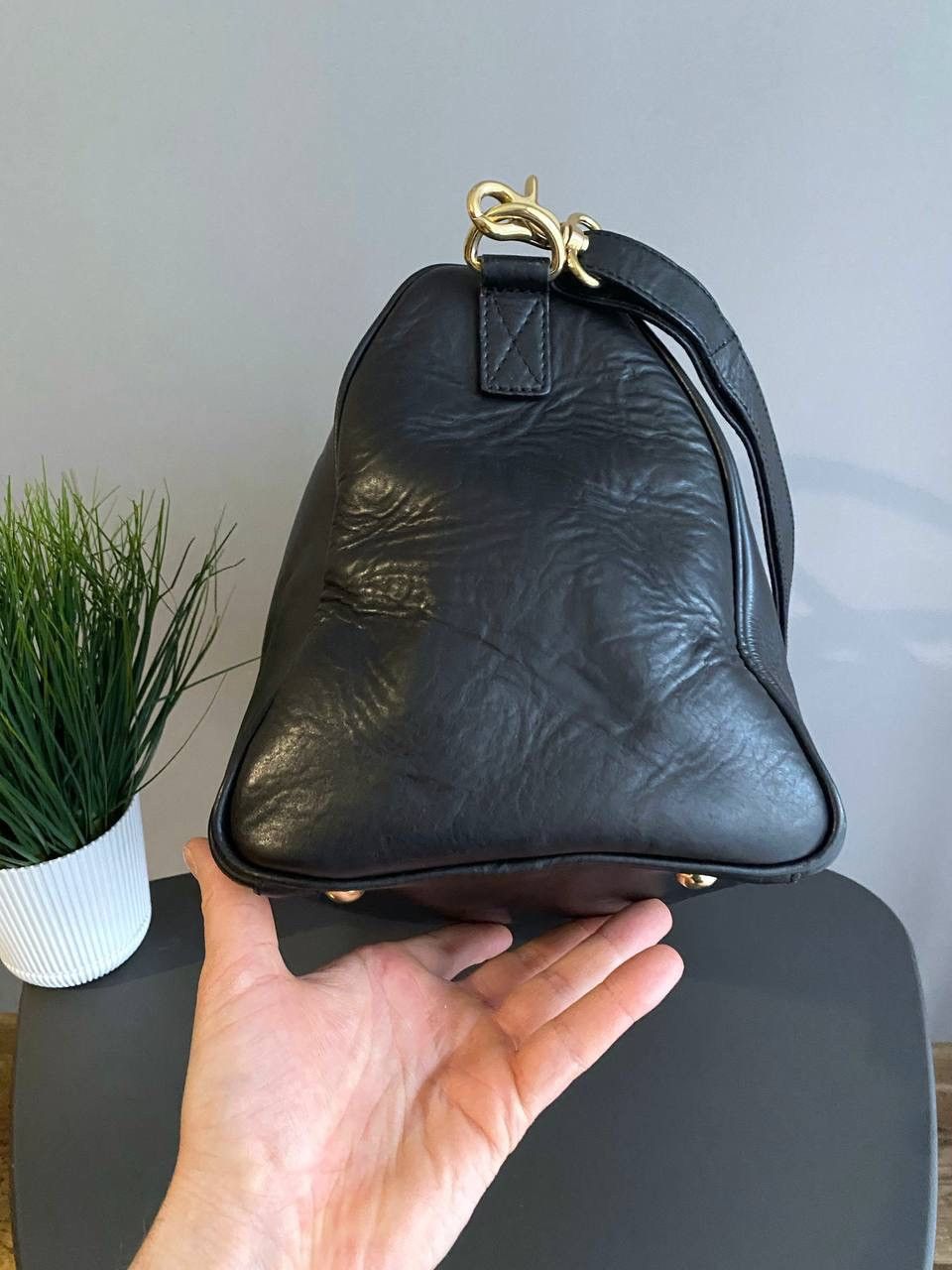 SANDQVIST Sandqvist Black Leather Handbag Shoulder Bag Size ONE SIZE - 10 Thumbnail