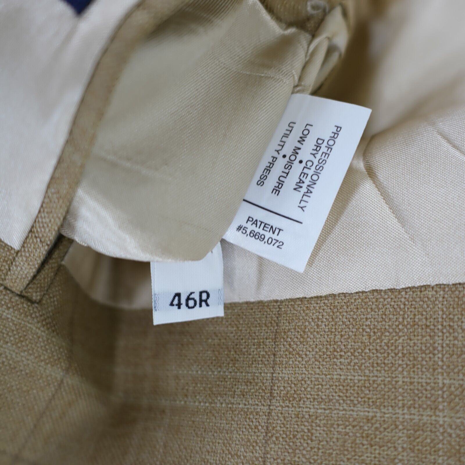 Hart Schaffner Marx Hart Schaffner Marx Tan Basketweave Windowpane Sport Coat / Size 44L - 9 Thumbnail