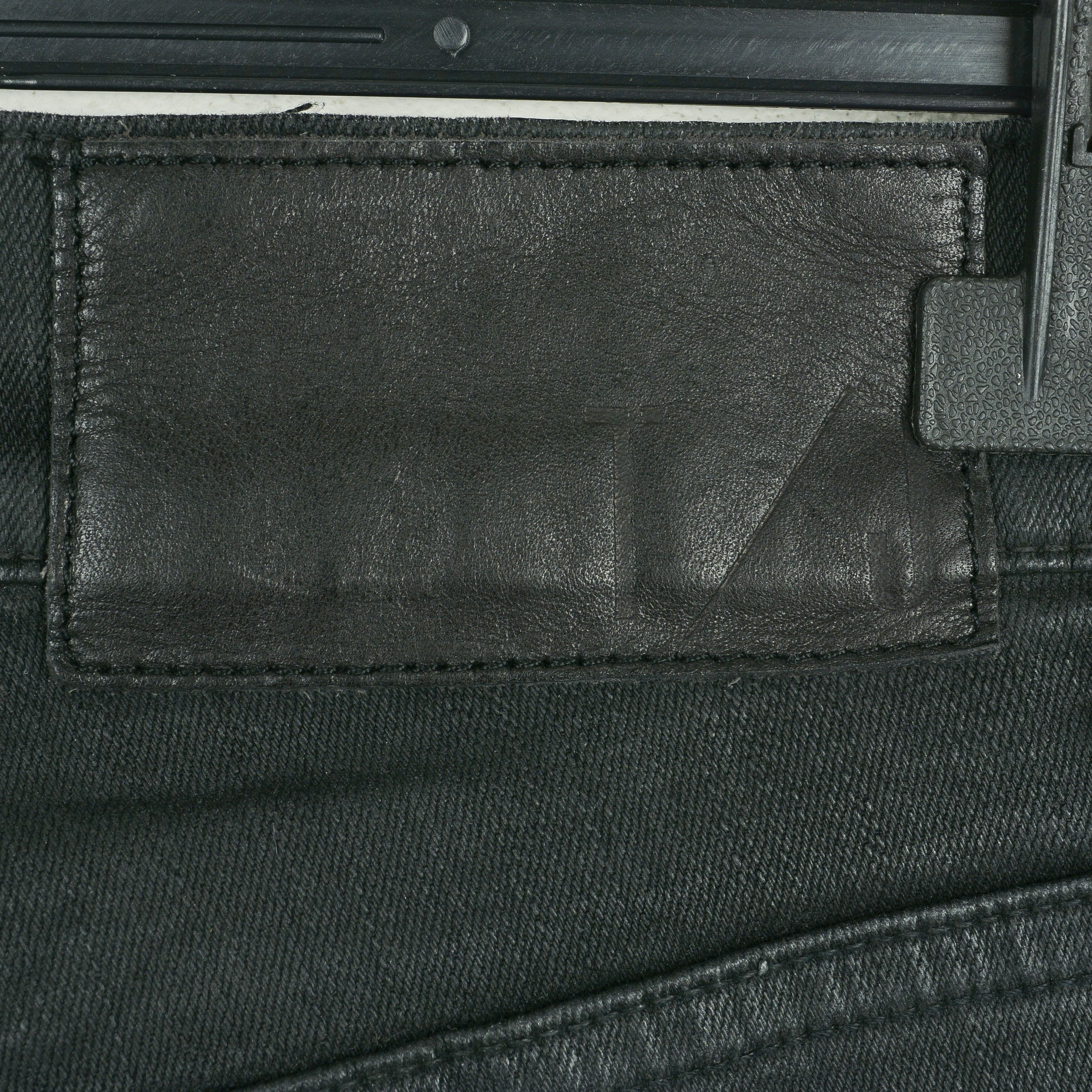 Tiger of Sweden Shelter W30 L32 Black Coated Jeans Slim Waxed Pants Skinny Size 30" / US 8 / IT 44 - 4 Thumbnail