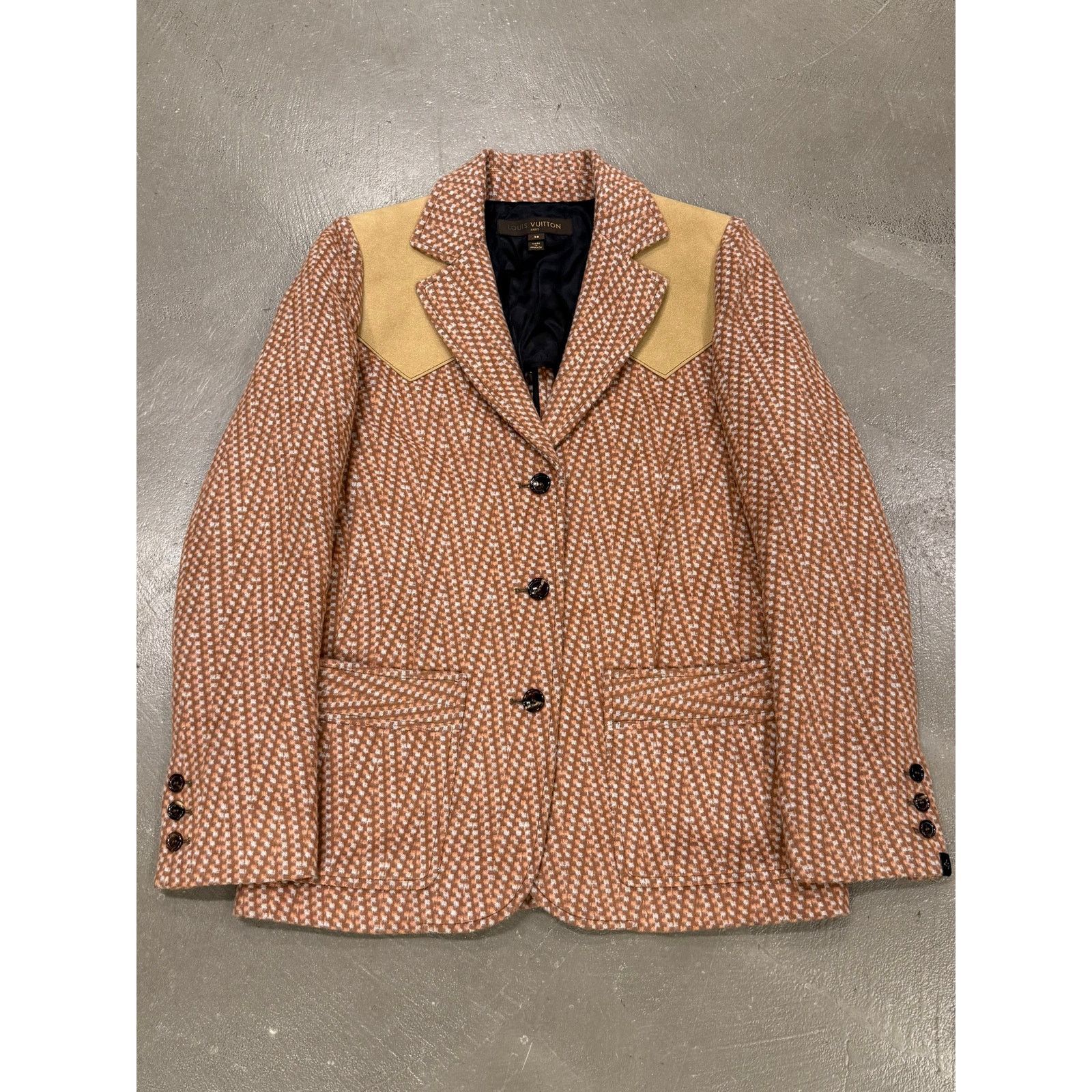 Louis Vuitton 2000s Louis Vuitton by Marc Jacobs houndstooth blazer jacket Size US M / EU 48-50 / 2 - 1 Thumbnail