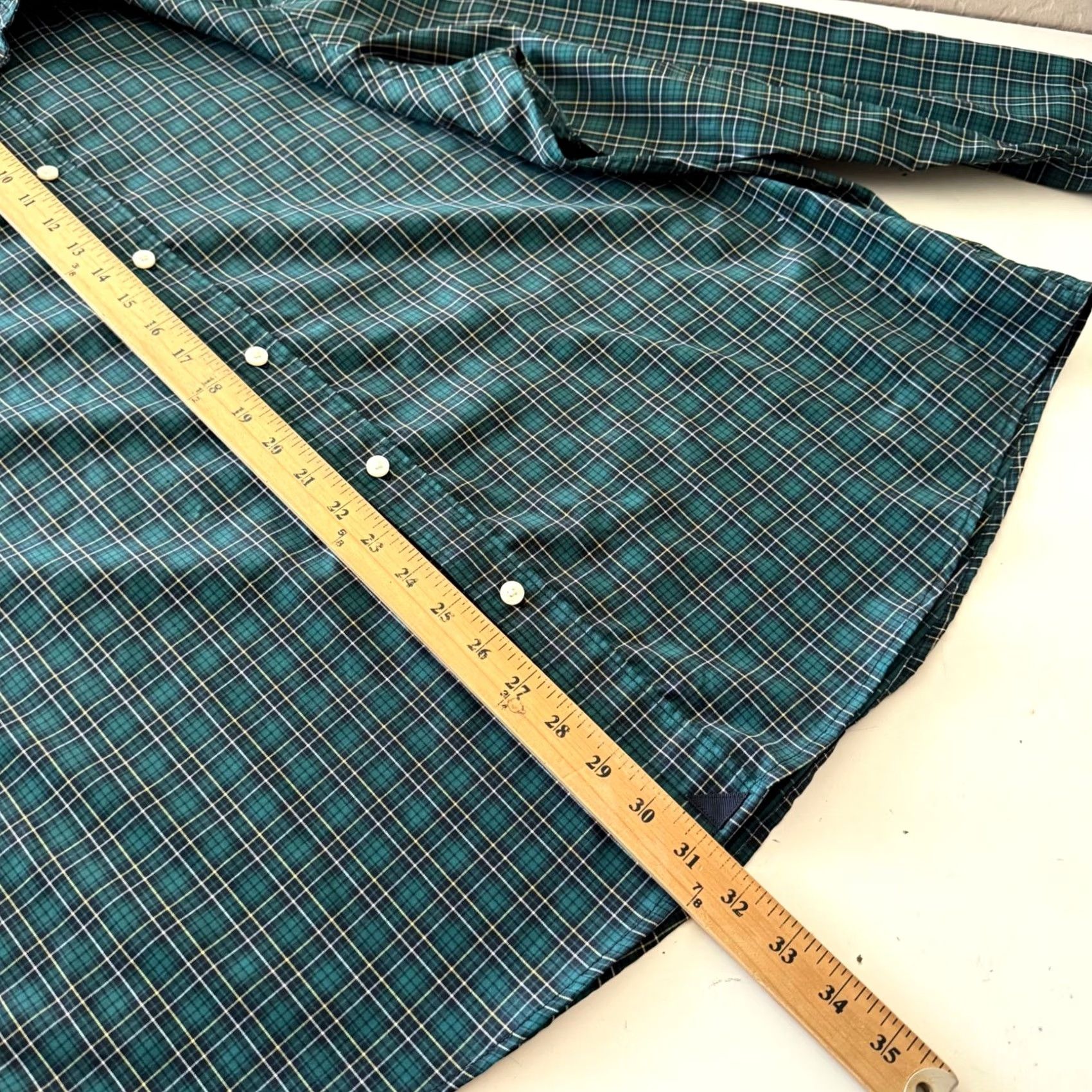 UNTUCKit UNTUCKit Green Plaid Button Down Shirt Mens 3XL Polyester Regular Size US XXL / EU 58 / 5 - 7 Thumbnail