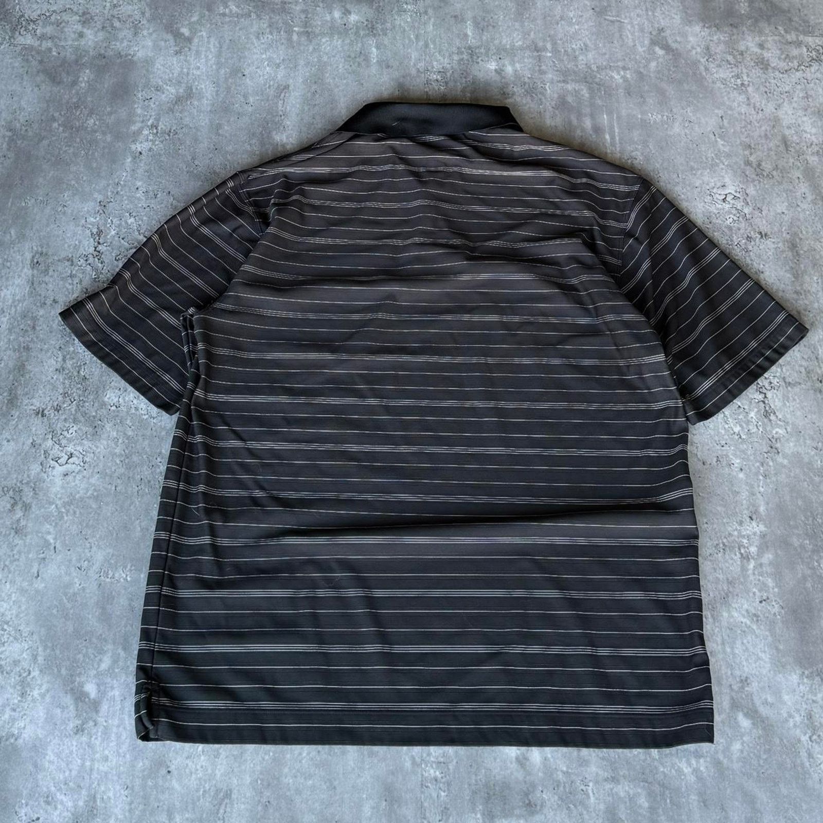 Nike × Nike ACG Nike Golf Black Striped Athletic Polo Shirt Size US L / EU 52-54 / 3 - 2 Thumbnail