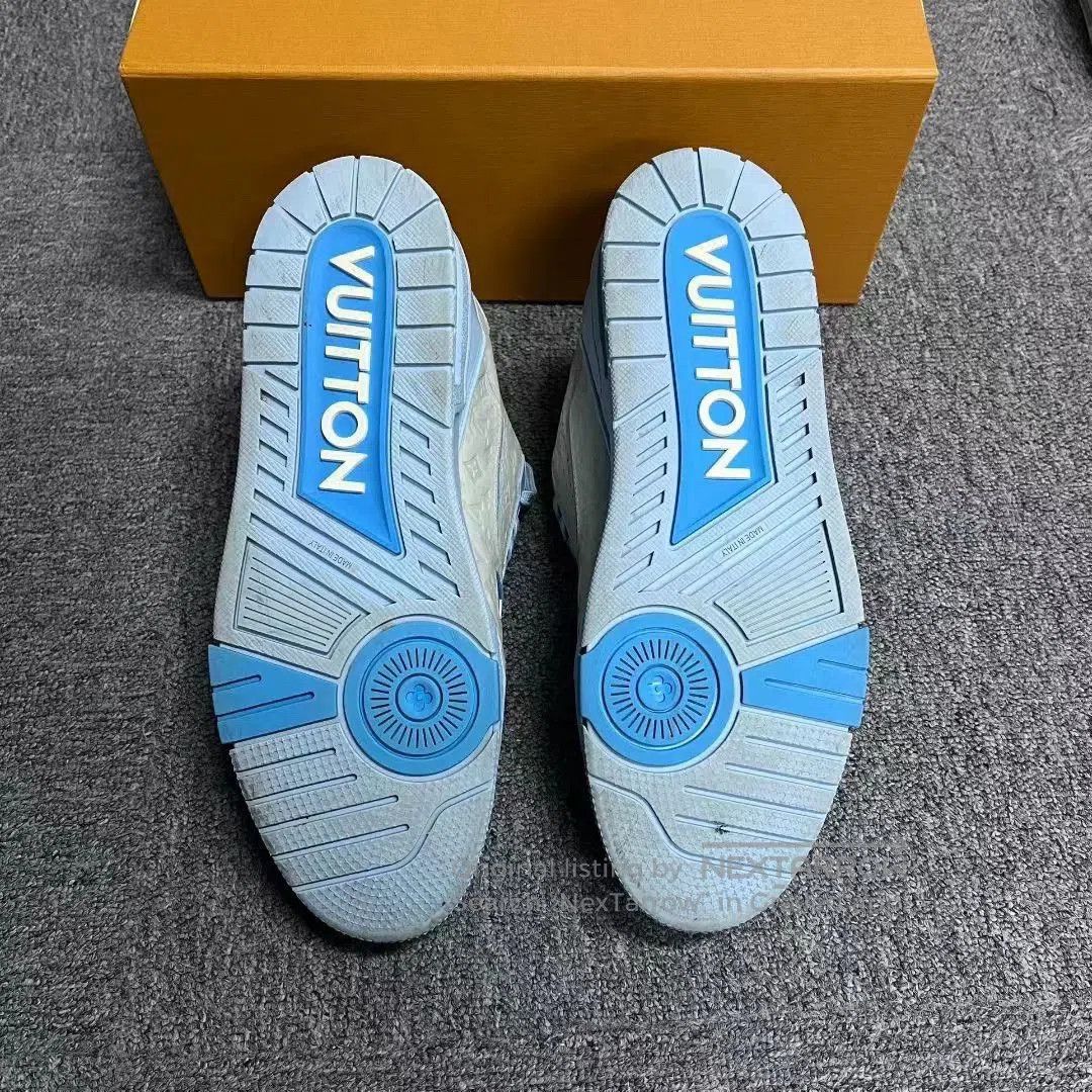 Louis Vuitton louis vuitton blue low-top sneakers size 9. Size US 9 / EU 42 - 5 Thumbnail