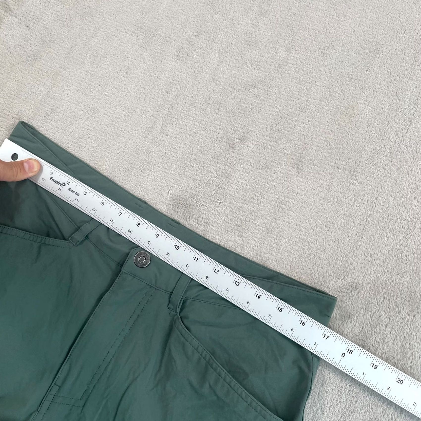 Patagonia Patagonia Rock Craft Pants Men 34x33 Green Nylon Spandex Stretch DWR UPF40 Zip Pockets Khakis Size US 34 / EU 50 - 5 Thumbnail