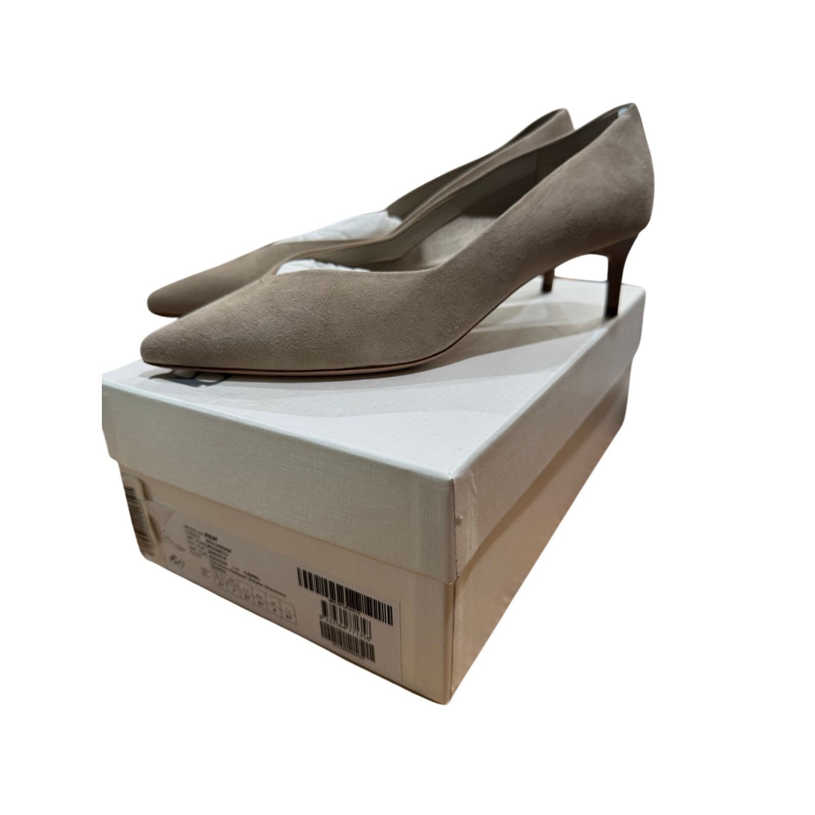 Max Mara Max Mara Camel Suede Kitten Heel Pumps sz. 37 EU (Runs Big) Size US 8 / IT 38 - 4 Thumbnail