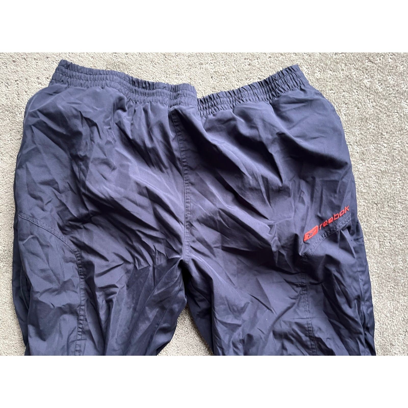 Reebok VINTAGE Reebok Pants Regular Navy Blue Lightweight Breathable Tapered 32 Inseam Men/L Size US 33 - 2 Thumbnail