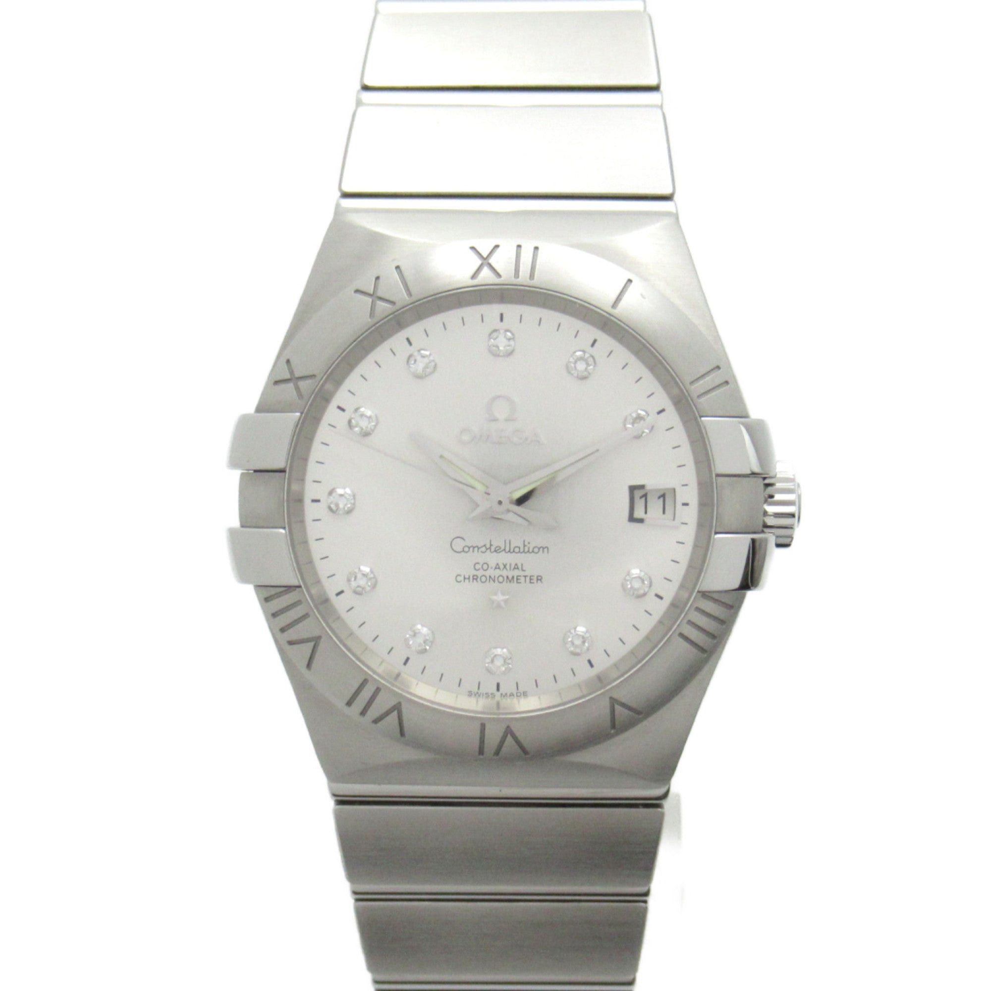 image of Omega Constellation Co-Axial 11P Diamond Wrist Watch Wrist Watch 123.10.35.20.52.001 Mechanical Aut