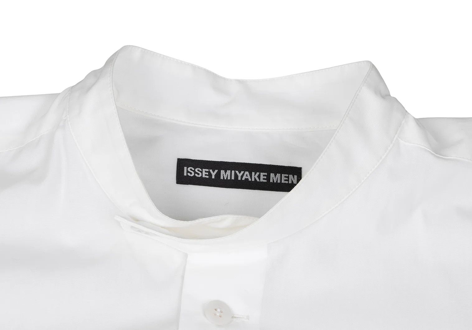 Issey Miyake Oversized Mao Collar Shirt in White Size US S / EU 44-46 / 1 - 3 Thumbnail